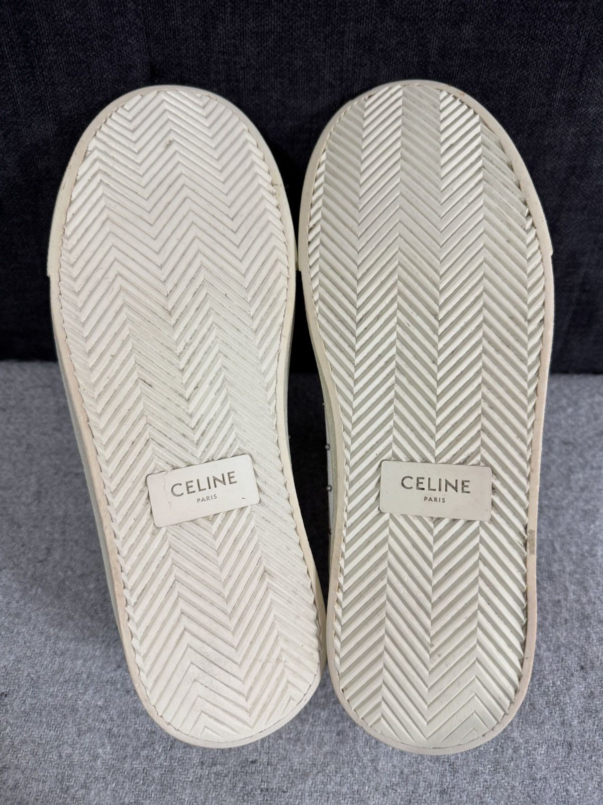 Celine Celine Paris Blank Toe Cap Low Top Sneakers white crystals40 Size US 10 / IT 40 - 9 Thumbnail