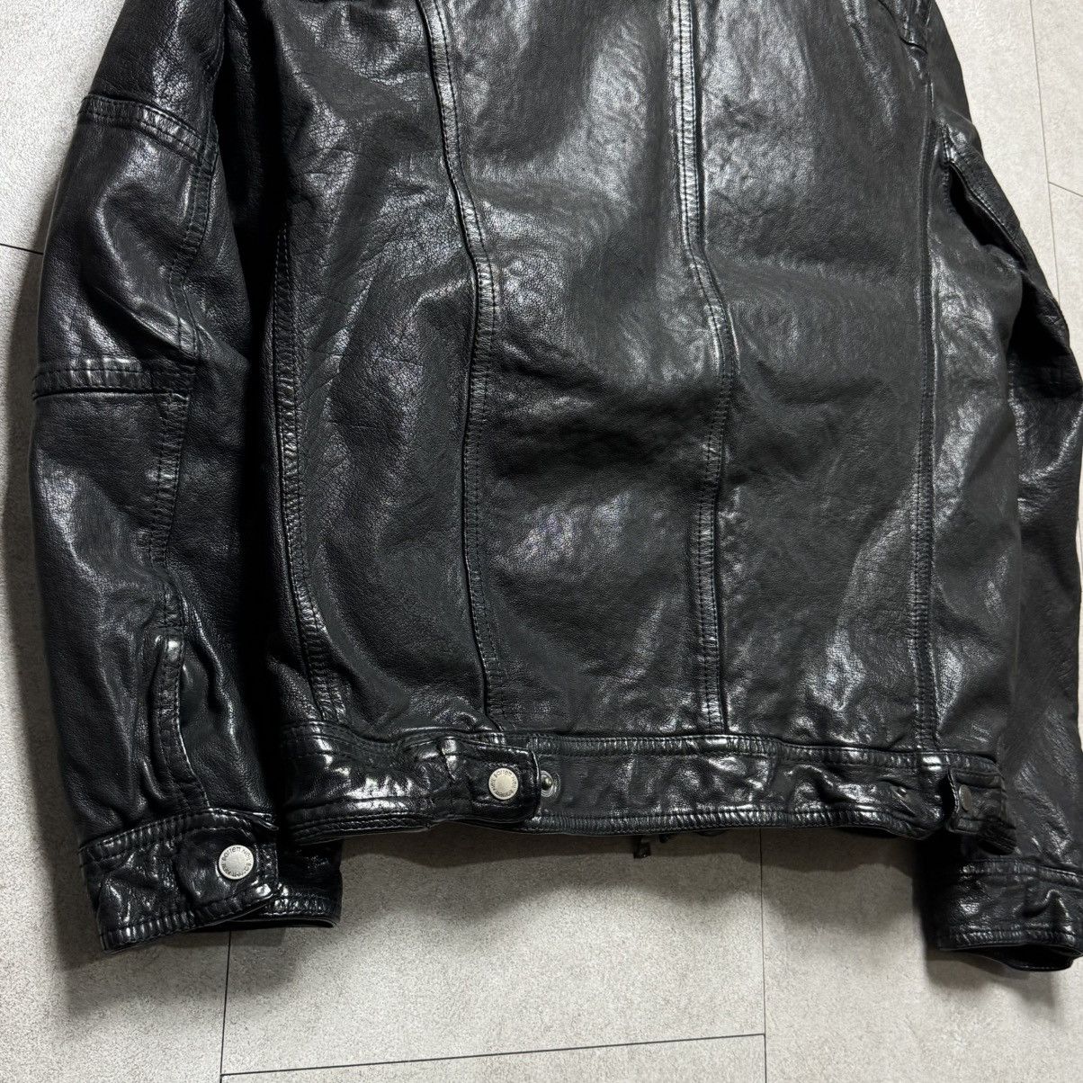 Neil Barrett Neil Barrett Shearling Fur Buffalo Leather Jacket Size US S / EU 44-46 / 1 - 7 Thumbnail