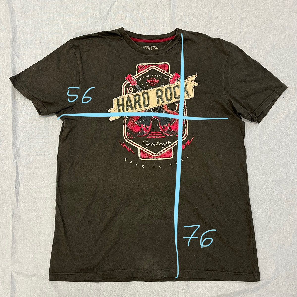 Hard Rock Cafe Hard Rock Green khaki tee t-shirt Size US L / EU 52-54 / 3 - 6 Thumbnail