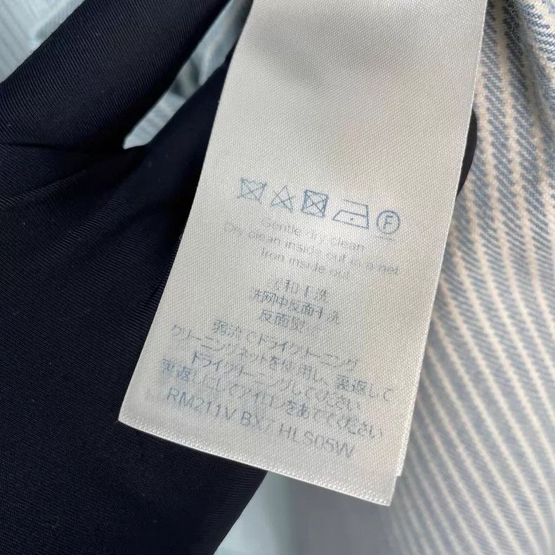 Louis Vuitton Louis Vuitton Blue ink stripe smudged logo shirt Size US L / EU 52-54 / 3 - 8 Thumbnail