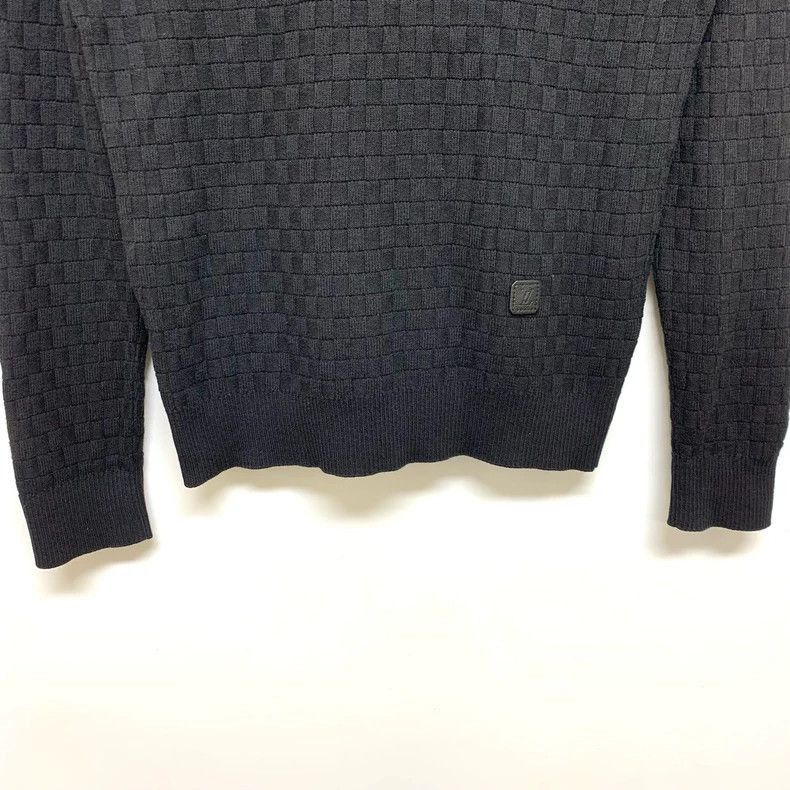 Louis Vuitton Louis Vuitton Navy Checkered Sweater Size S-2506 Size S / US 4 / IT 40 - 6 Thumbnail