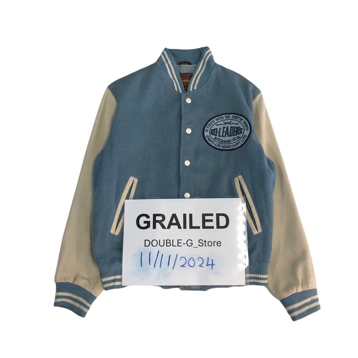 Japanese Brand × Vintage 📌Vintage Jumper Varsity Jacket Go Leaders Haward Big Logo Size US M / EU 48-50 / 2 - 1 Thumbnail