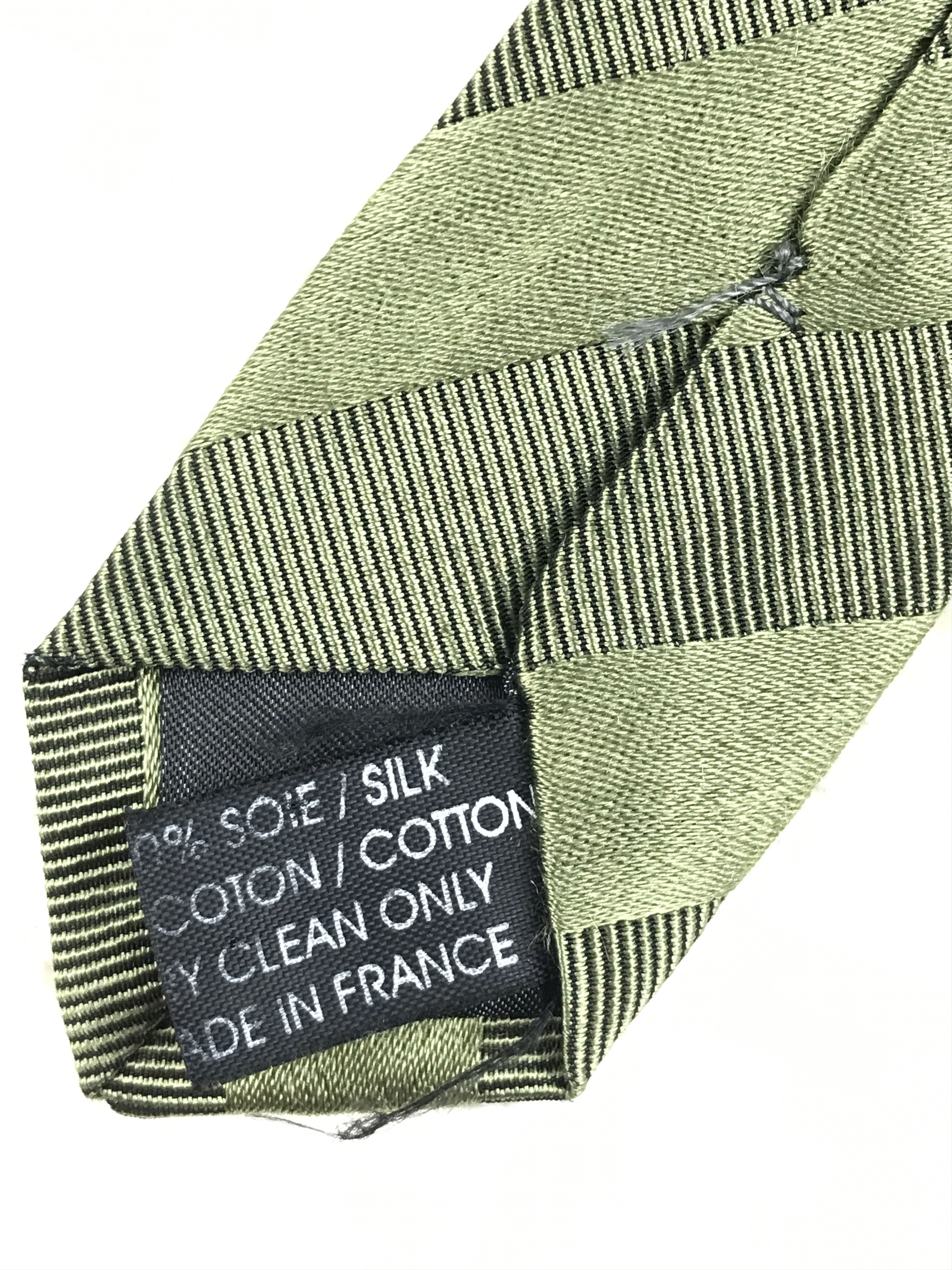 Designer × Lanvin × Vintage Vintage Lanvin 80% Silk 20% Cotton Necktie Size ONE SIZE - 6 Thumbnail