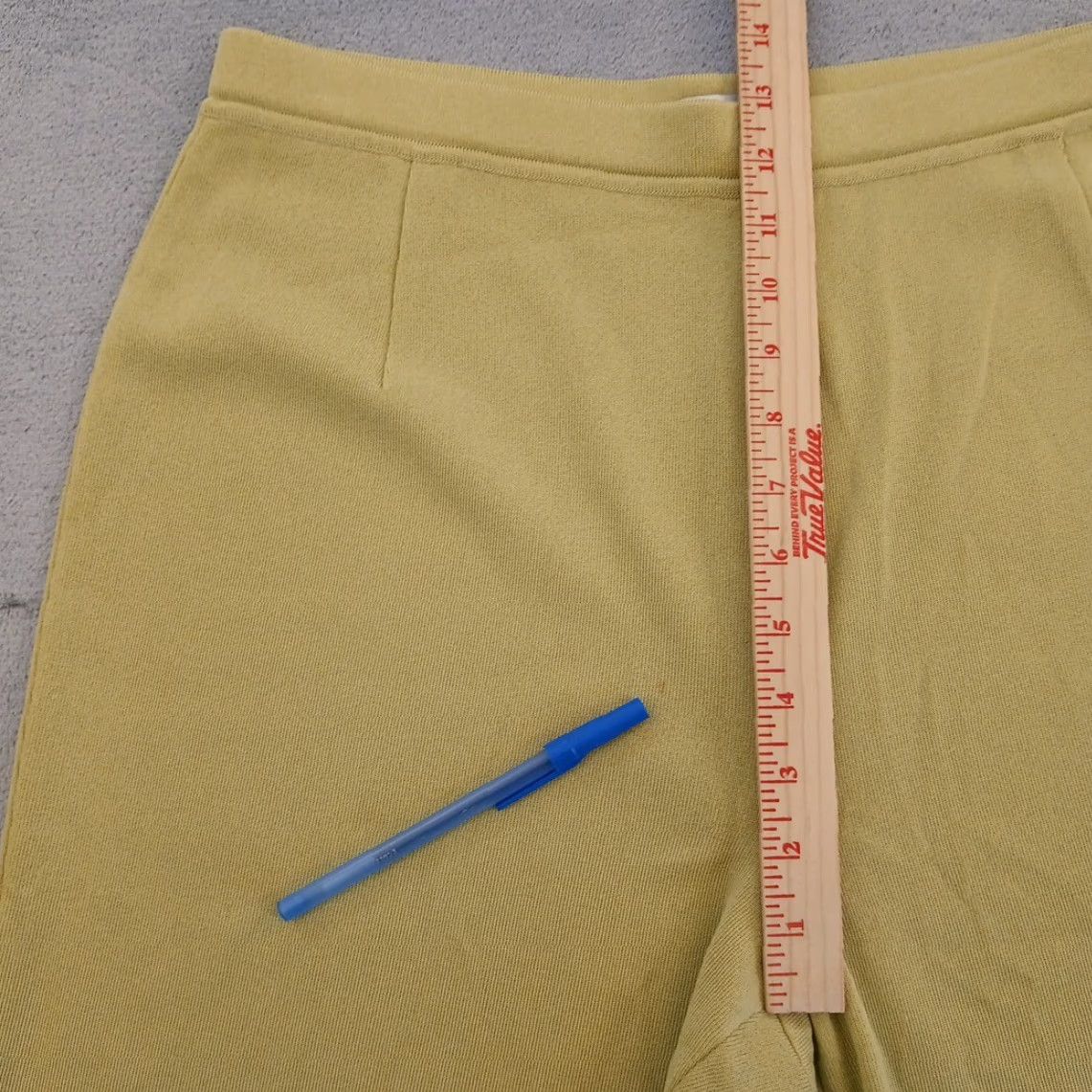 Vintage Plein Air Cropped Pants Womens Large Green Pull On 32x24 High Rise Size 36" / US 14 / IT 50 - 4 Thumbnail