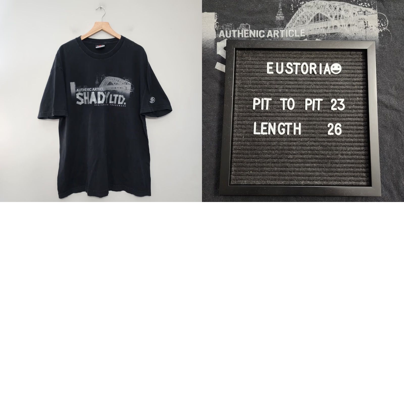 Vintage VINTAGE Shady LTD Eminem T Shirt Mens Large Black Rap Tee Y2K 90s Grunge Skater Classic Crew Neck Short Sleeve Slimming Black Mens Size US L / EU 52-54 / 3 - 8 Thumbnail