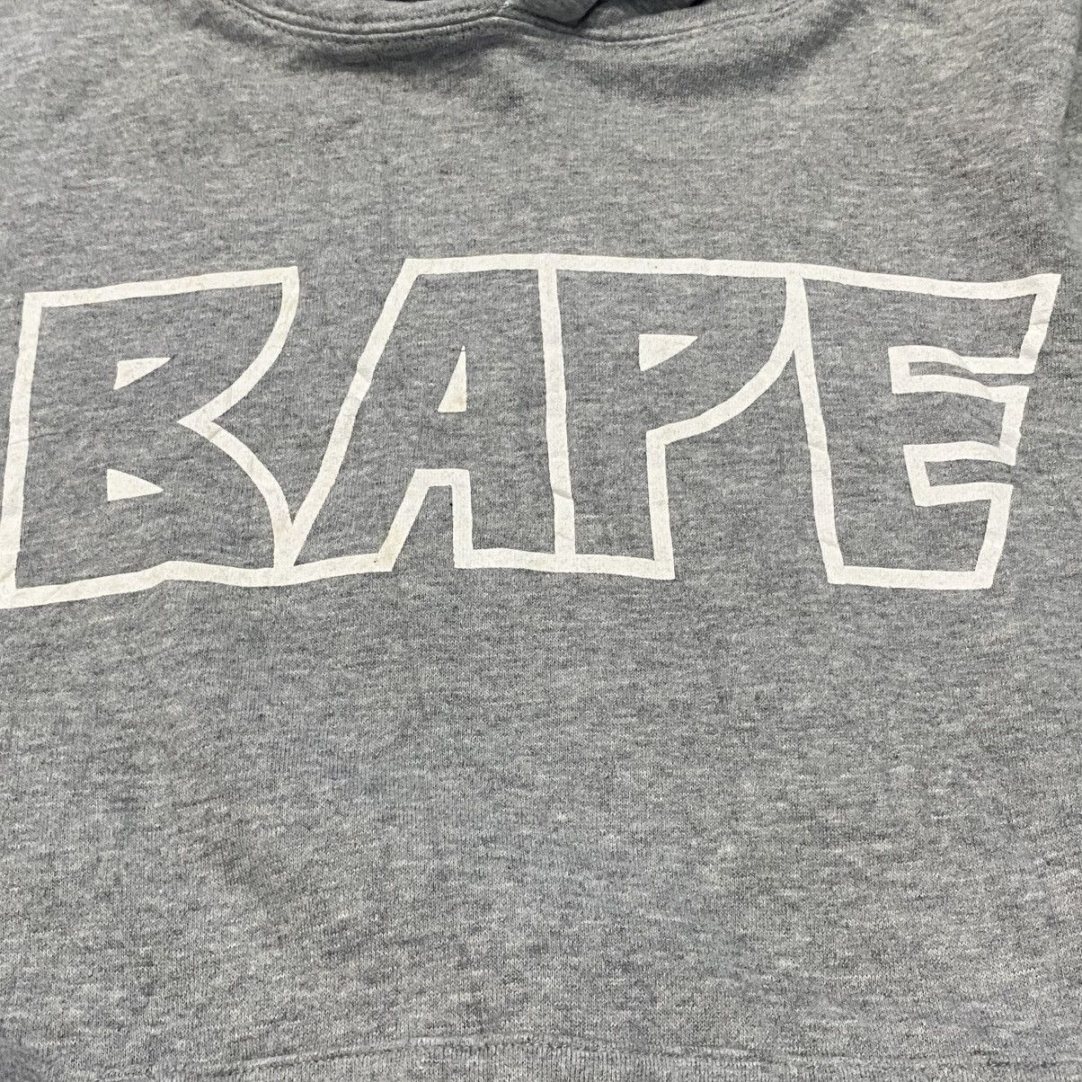 Bape Bape Kiss Logo Gray Pullover Hoodie Size US M / EU 48-50 / 2 - 2 Thumbnail