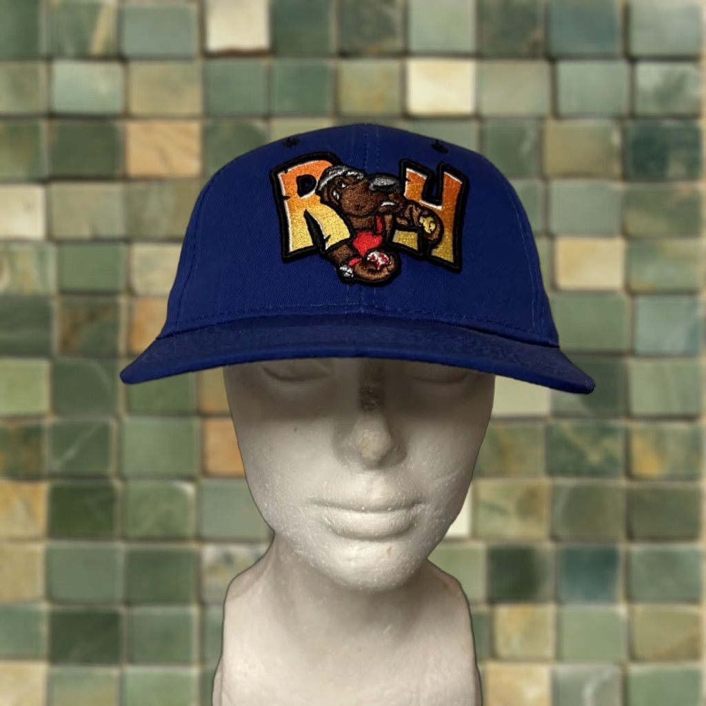 Vintage Midland Texas Rock Hounds Mascot Embroidered Minor League Baseball Cap Adj. Men Blue S/M Adjustable Cotton Canvas Baseball Cap Size ONE SIZE - 1 Thumbnail