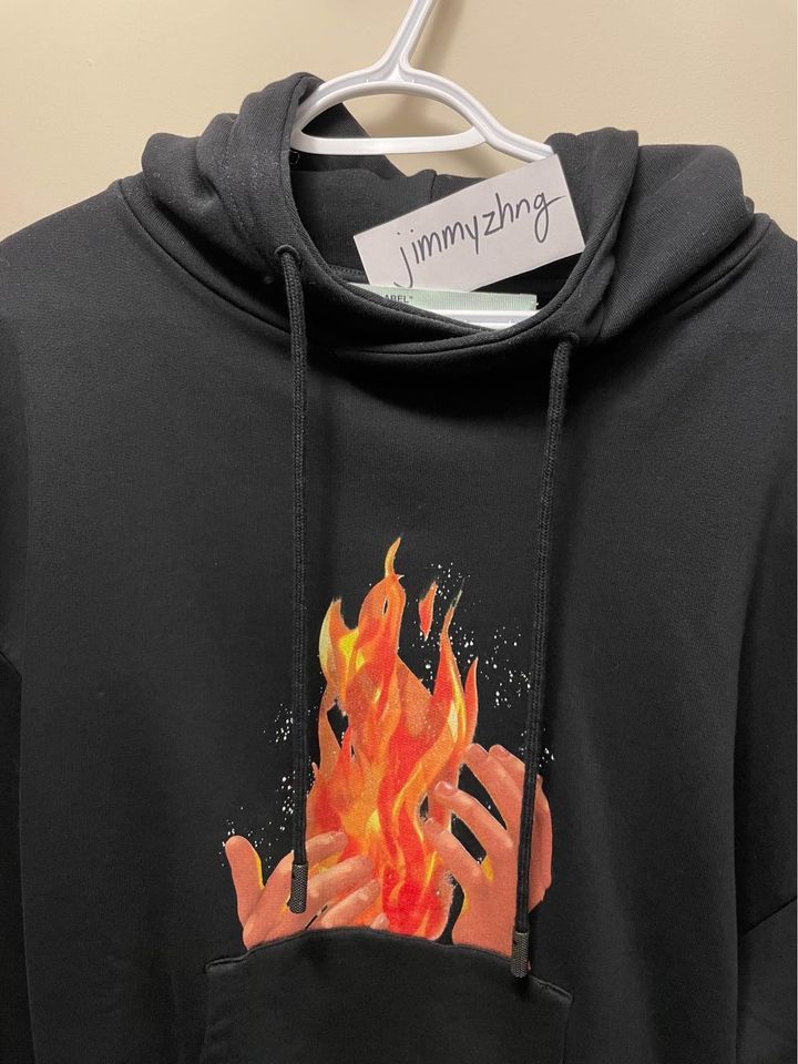 Off-White Off White Fire Hoodie Size US S / EU 44-46 / 1 - 7 Thumbnail