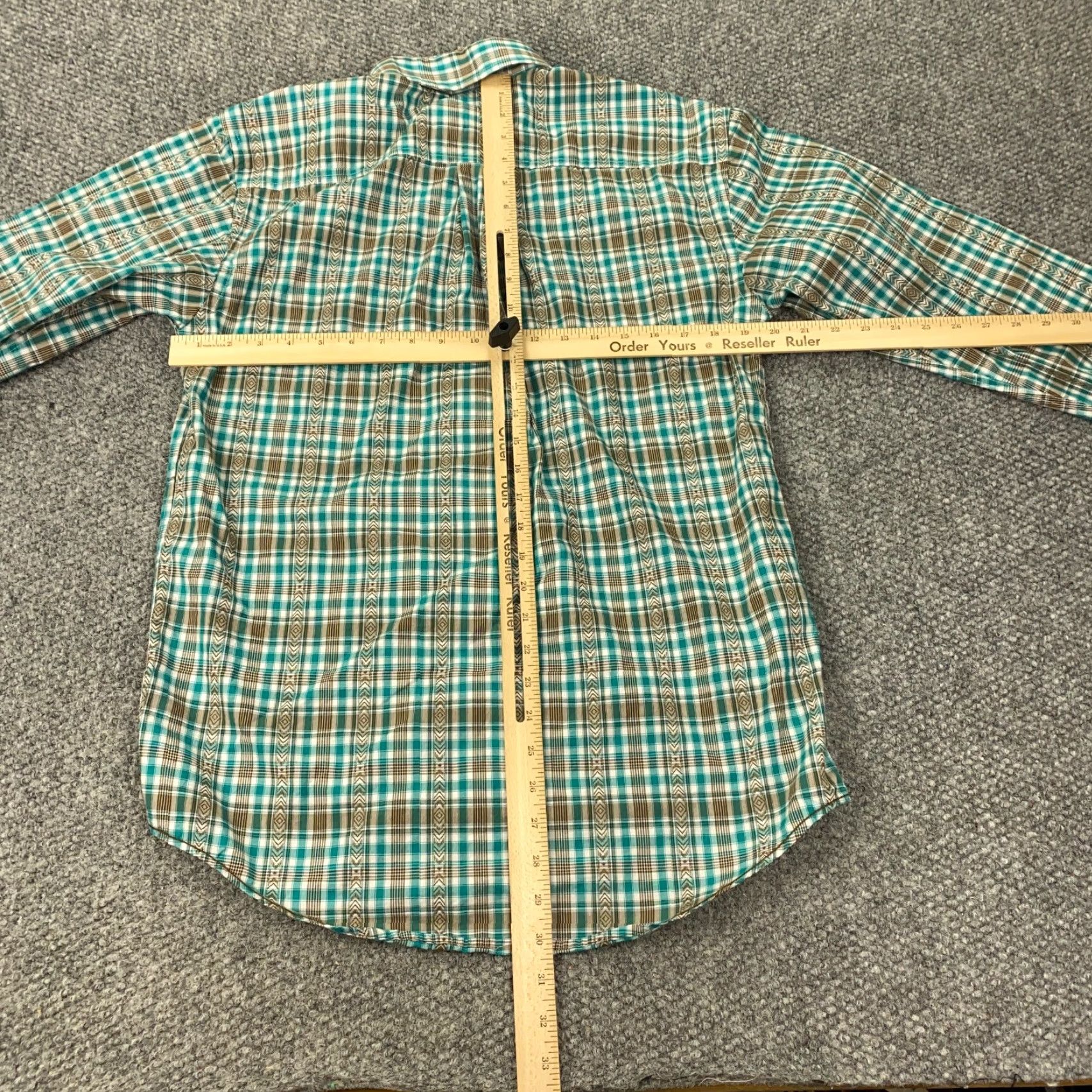 Vintage VINTAGE Panhandle Rough Stock Plaid Button-Up Shirt Mens Small Green Long Sleeve Cowboy Western Size US S / EU 44-46 / 1 - 7 Thumbnail