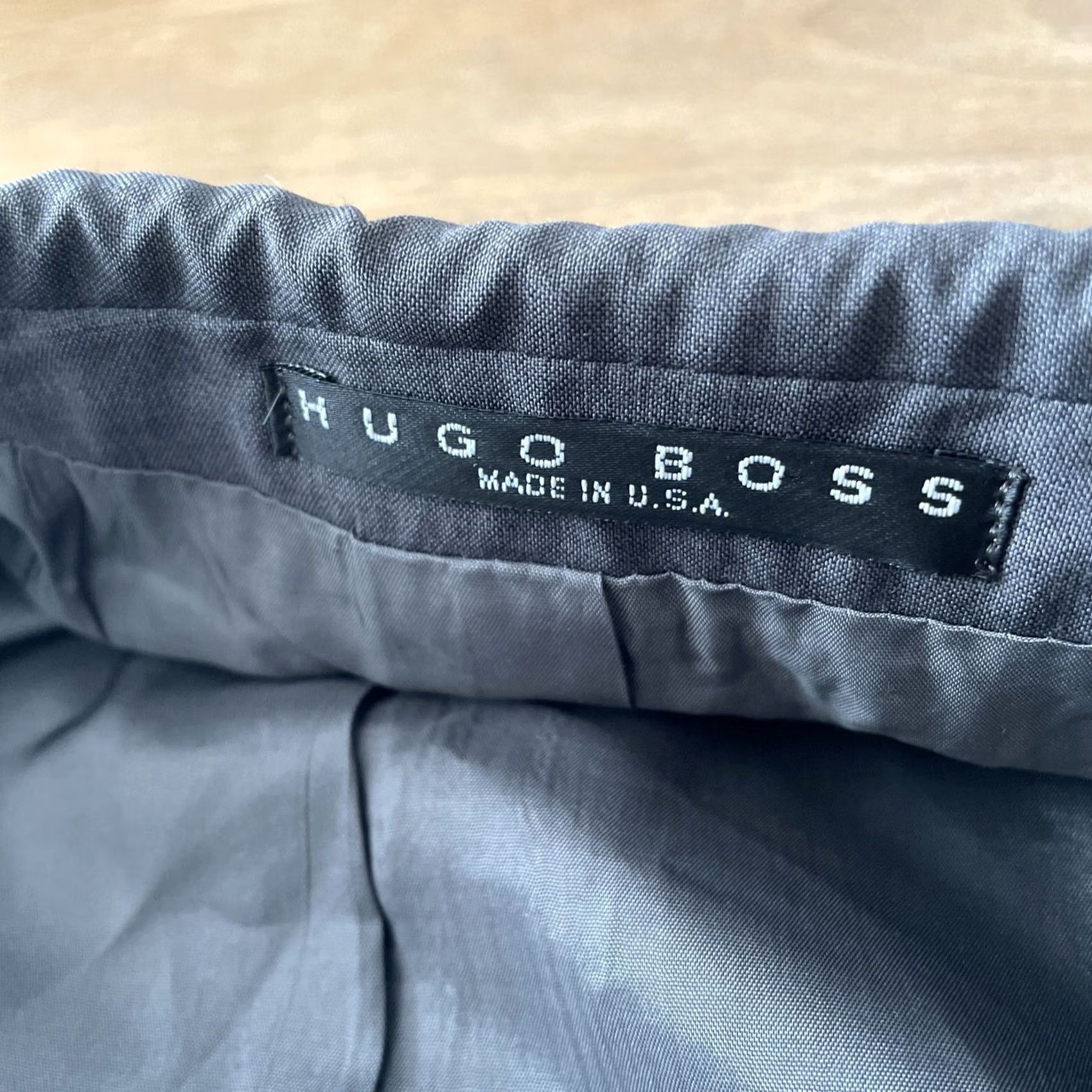 Hugo Boss VINTAGE HUGO BOSS Sport Jacket Coat Mens Gray Wool Blazer 44R Classic Designer Size 44R - 5 Thumbnail