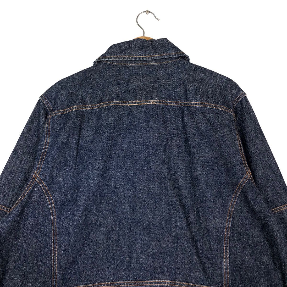 Japanese Brand 🔥Vintage Denim Biker Jacket Akedemiks Gene Research Japan Size US XL / EU 56 / 4 - 9 Thumbnail