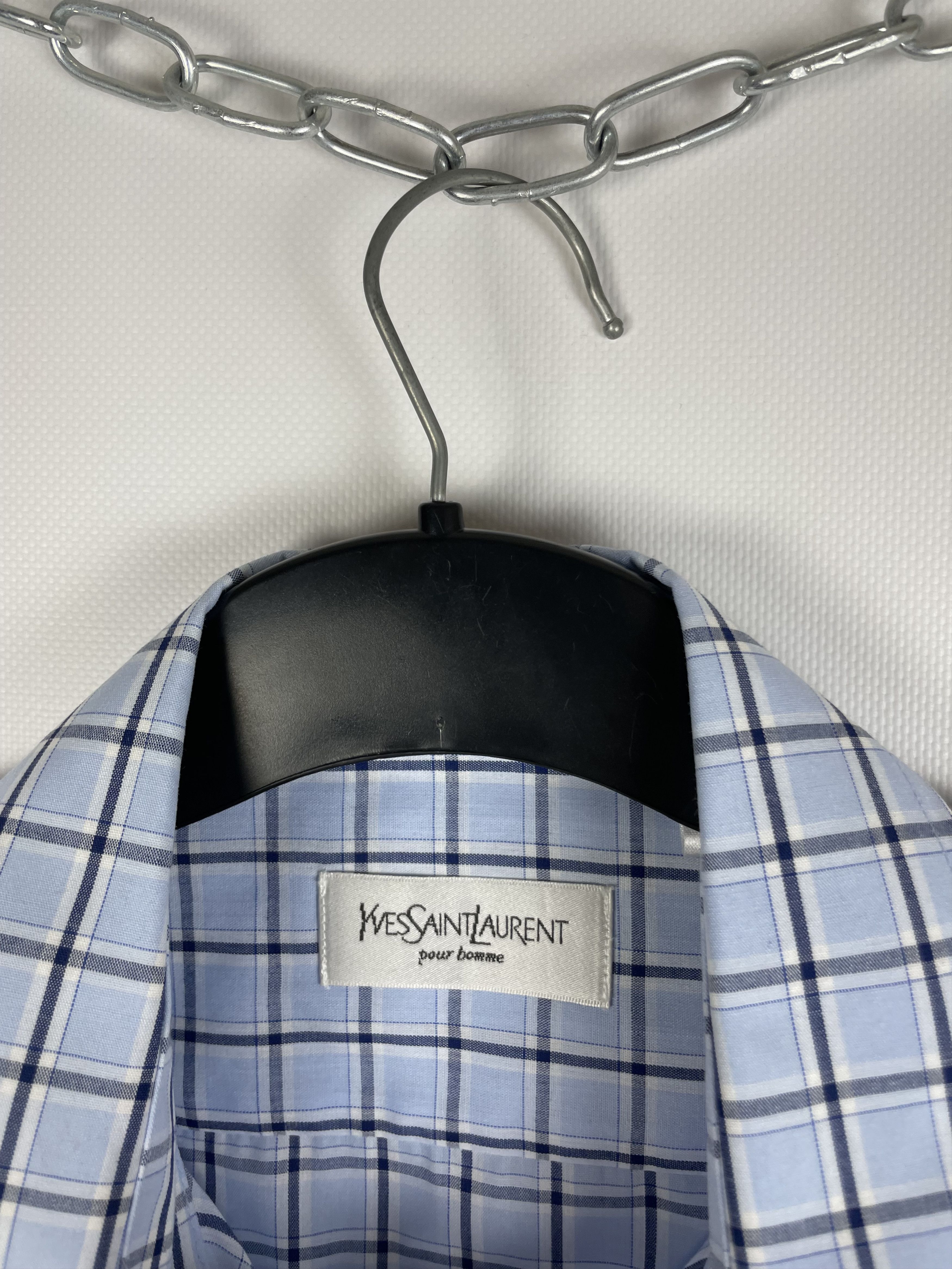 Vintage Vintage Yves Saint Laurent Ysl Pour Homme Shirt Size US M / EU 48-50 / 2 - 5 Thumbnail