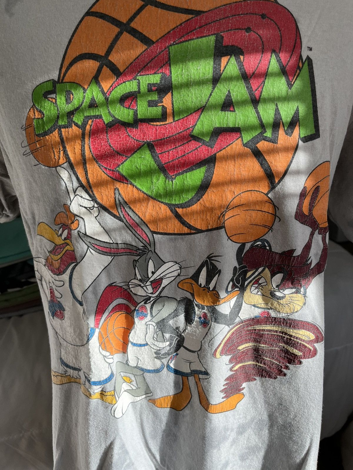 Gildan Vintage Space Jam TShirt Size US M / EU 48-50 / 2 - 2 Thumbnail