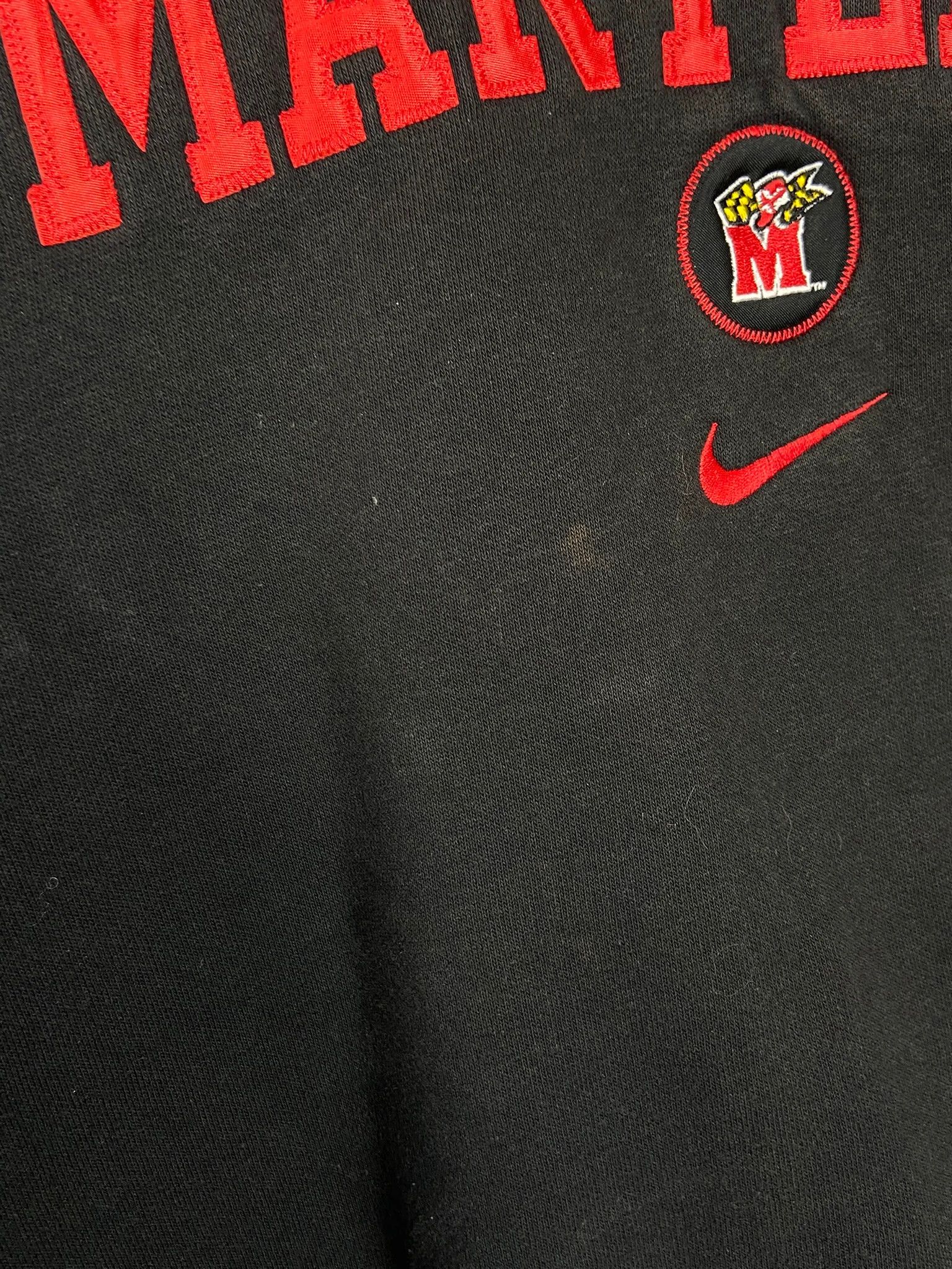 Nike Crewneck Nike Maryland black college spellout logo XL Size US XL / EU 56 / 4 - 3 Thumbnail