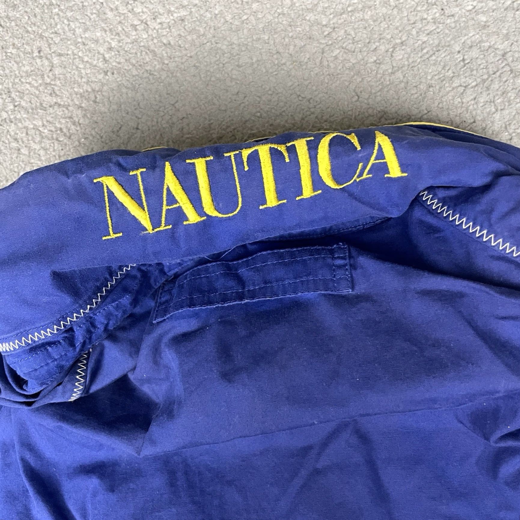 Nautica VINTAGE Nautica Jacket Adult XL Blue Logo 1992 Americas Cup Sailing Windbreaker Windbreaker Jacket XL Blue Logo Nautica Mens 90s Nautical Outdoor USA Size US XL / EU 56 / 4 - 5 Thumbnail