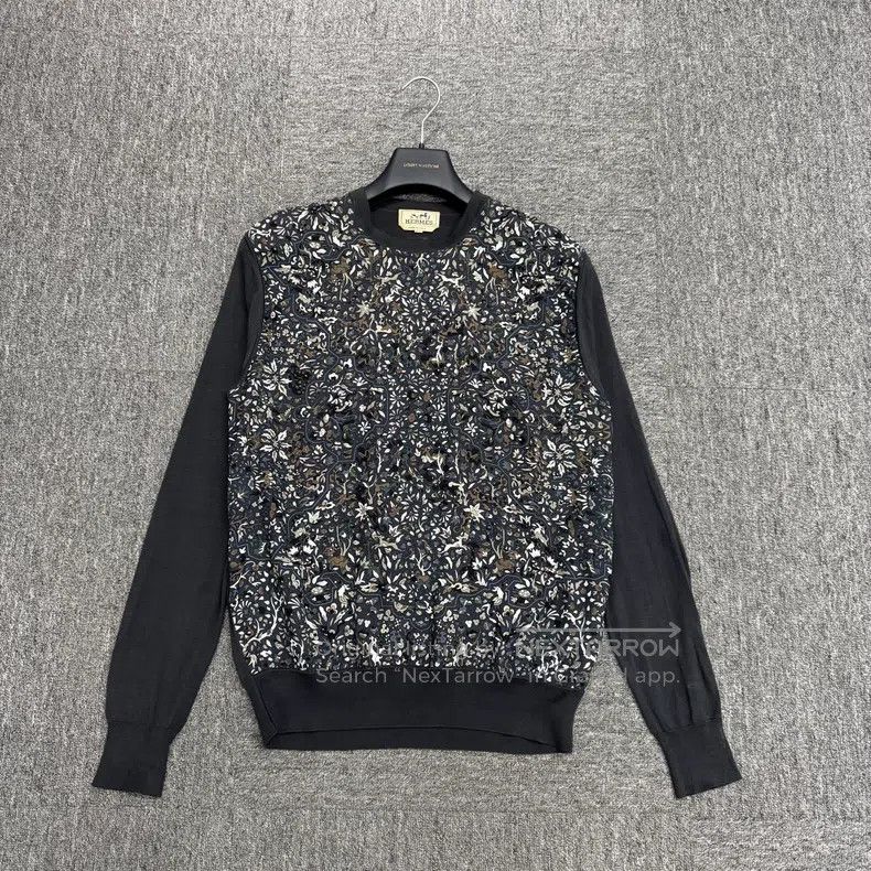 Hermes Silk and Knit Jacquard Jacket