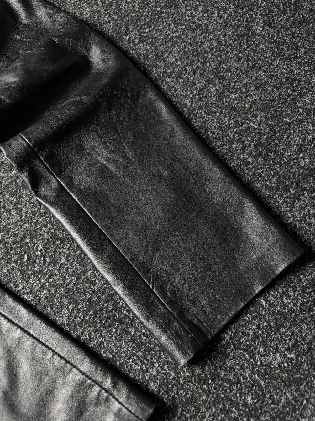 Leather Y2K Vintage Leather Pants Opium Style Alt Biker USA Rare Size US 28 / EU 44 - 5 Thumbnail