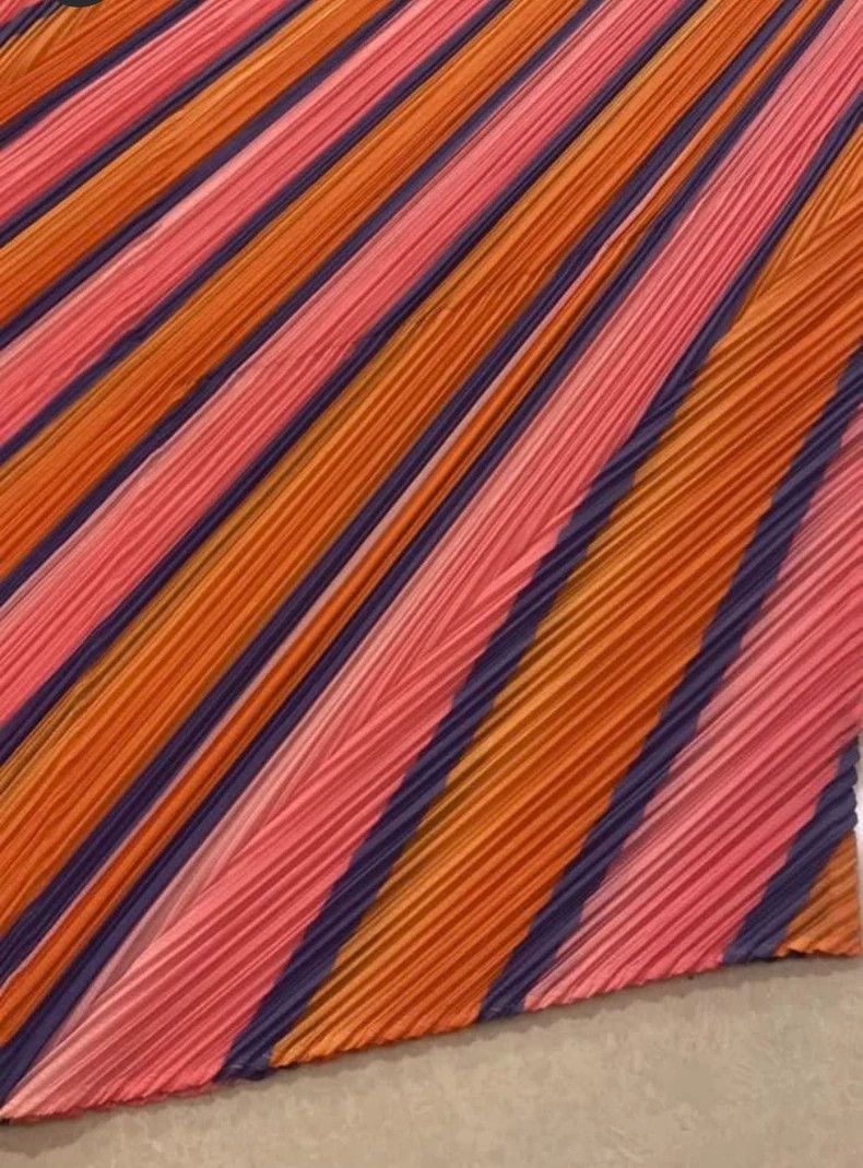Issey Miyake Issey Miyake size:3 Rainbow striped skirt Size 42" / US 20 - 5 Thumbnail