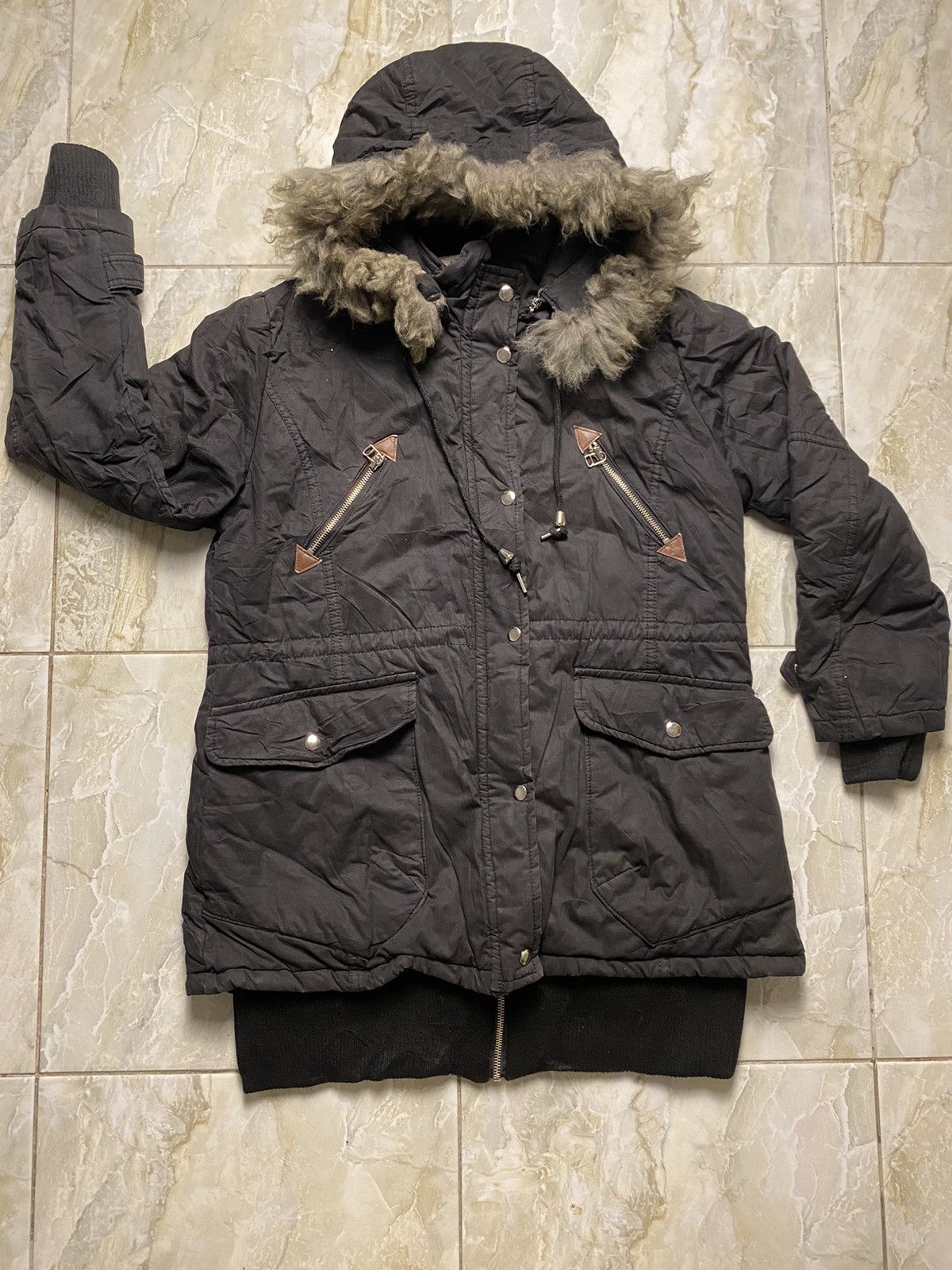 Vintage Japanese Ifsixwasnine Style Fur Hood Hoodie