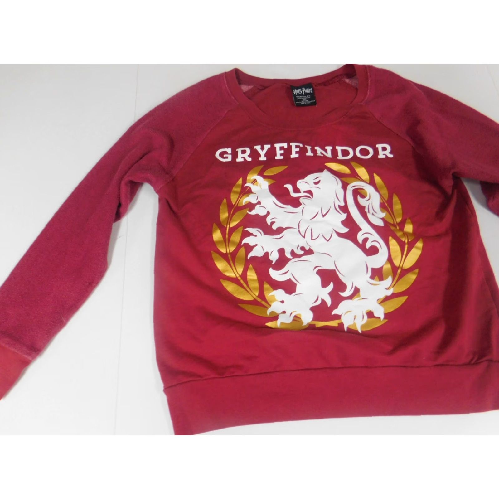 Vintage Harry Potter Womens Sweater M Red Crew Neck Pullover Embroidered Classic Knit Cotton Size M / US 6-8 / IT 42-44 - 3 Thumbnail