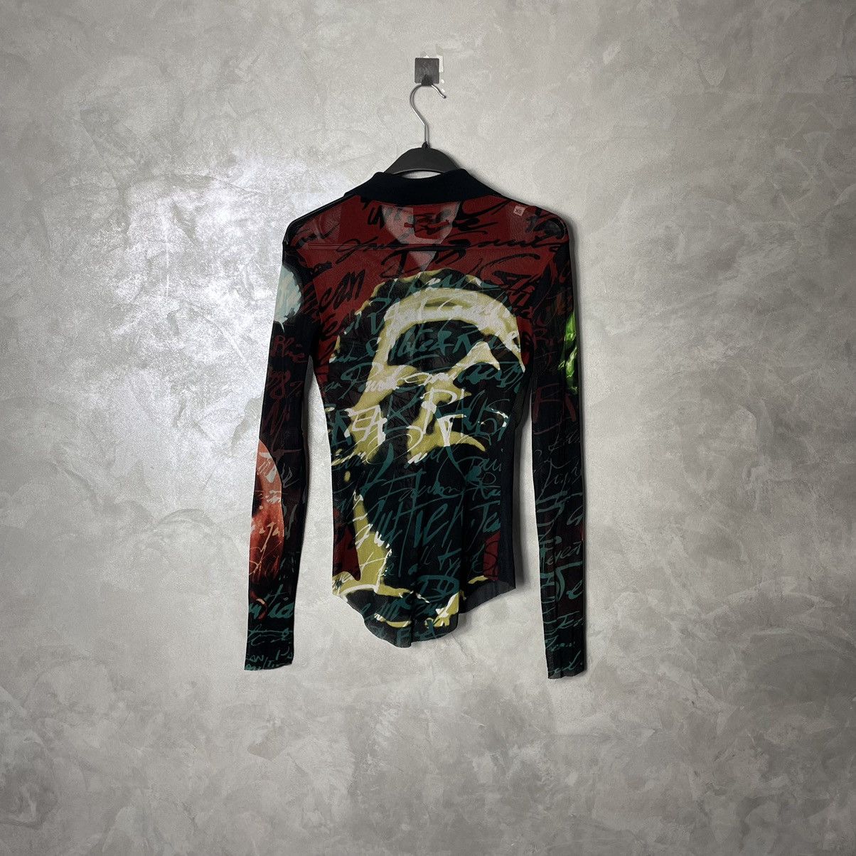 Jean Paul Gaultier FW1997 JPG Fight Racism Face Mesh Long Sleeve Shirt Size XS / US 0-2 / IT 36-38 - 14 Thumbnail