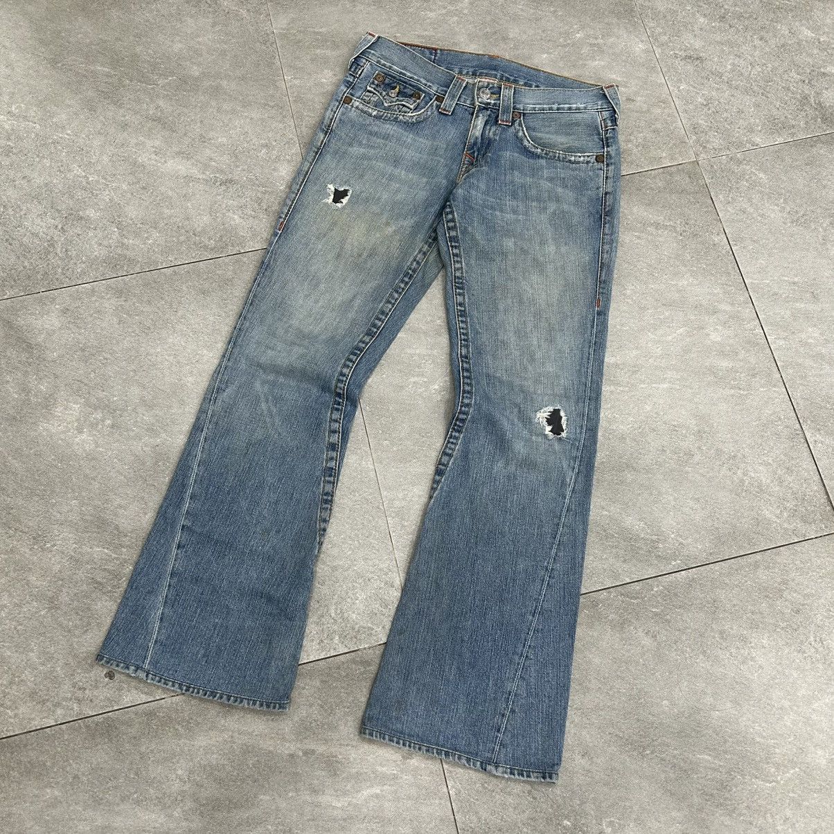 True Religion Vintage 90s True Religion Joey Flared Denim Size US 33 - 4 Thumbnail