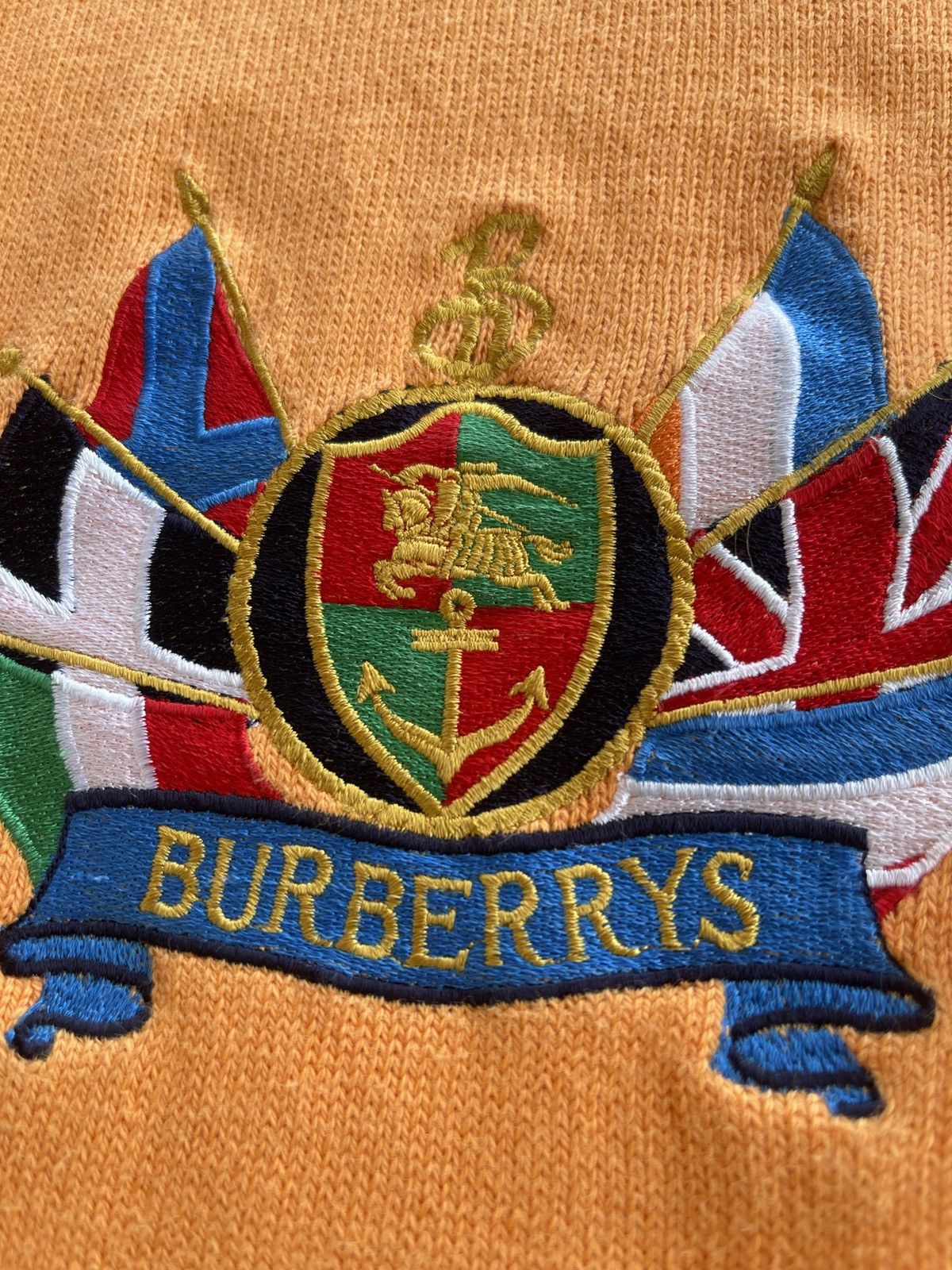 Burberry Vintage Burberrys Scotland Big Logo Knitted Shirt Size M / US 6-8 / IT 42-44 - 4 Thumbnail
