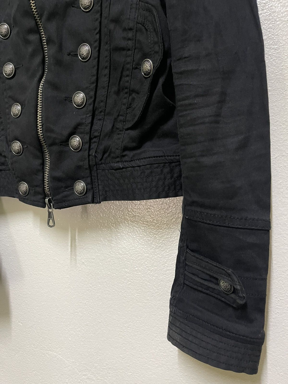 Japanese Brand GOA Band Jacket Military Style Punk Size XS / US 0-2 / IT 36-38 - 6 Thumbnail