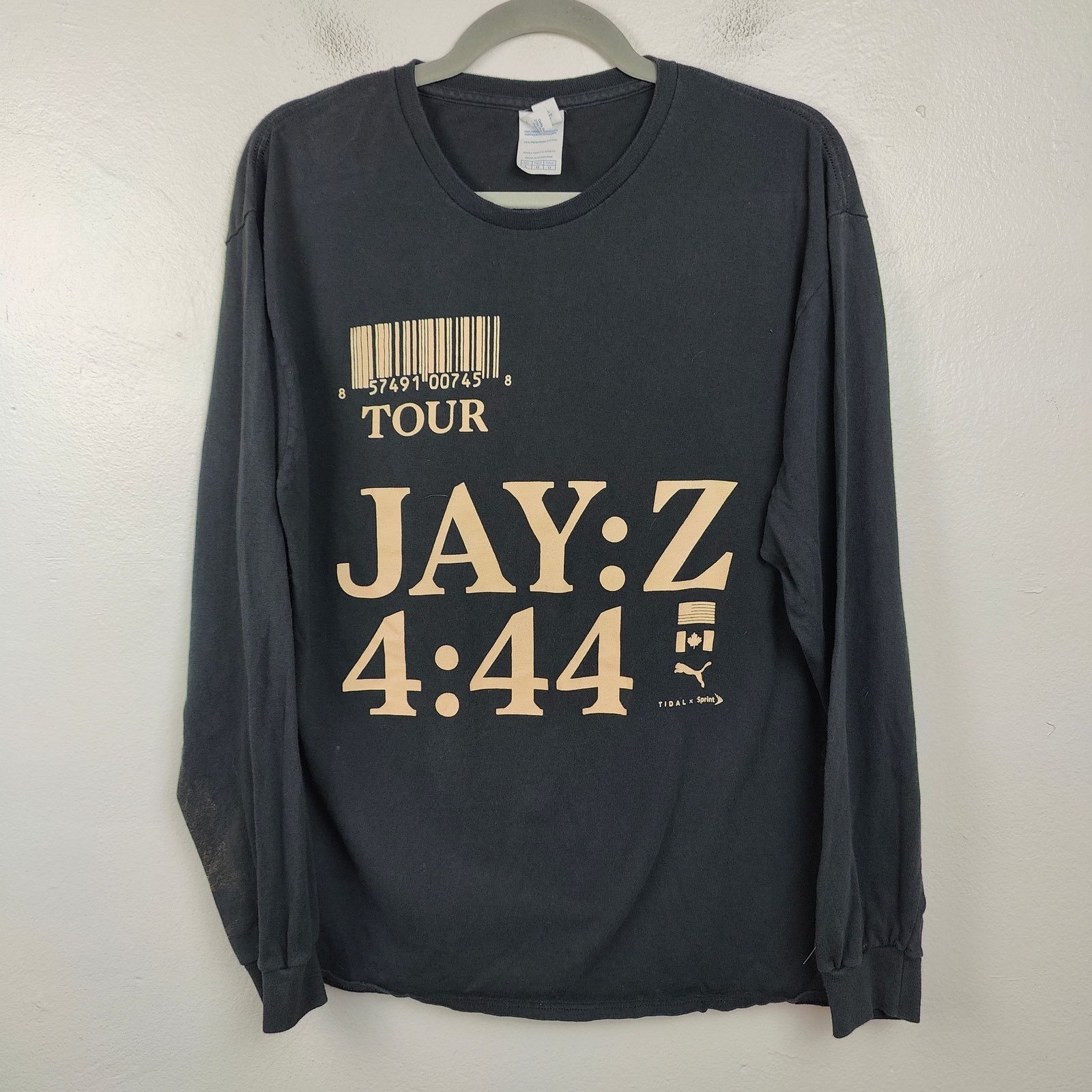 Delta Jay Z 4:44 Concert Tour Graphic T-Shirt Mens Large Black Size US L / EU 52-54 / 3 - 1 Thumbnail