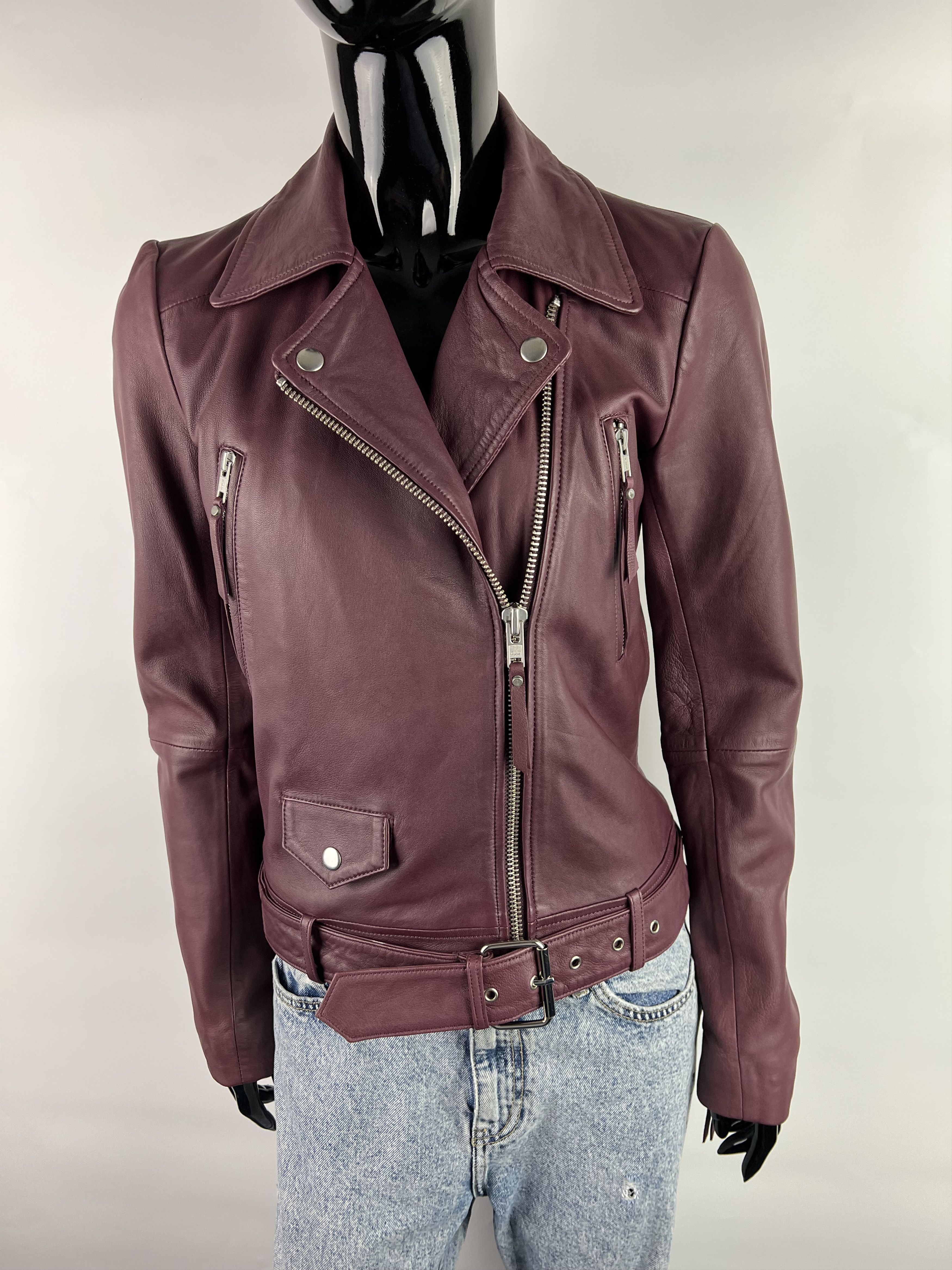 Designers Remix Collection Charlotte Eskildsen Leather Biker Jacket Size XS Size XS / US 0-2 / IT 36-38 - 3 Thumbnail
