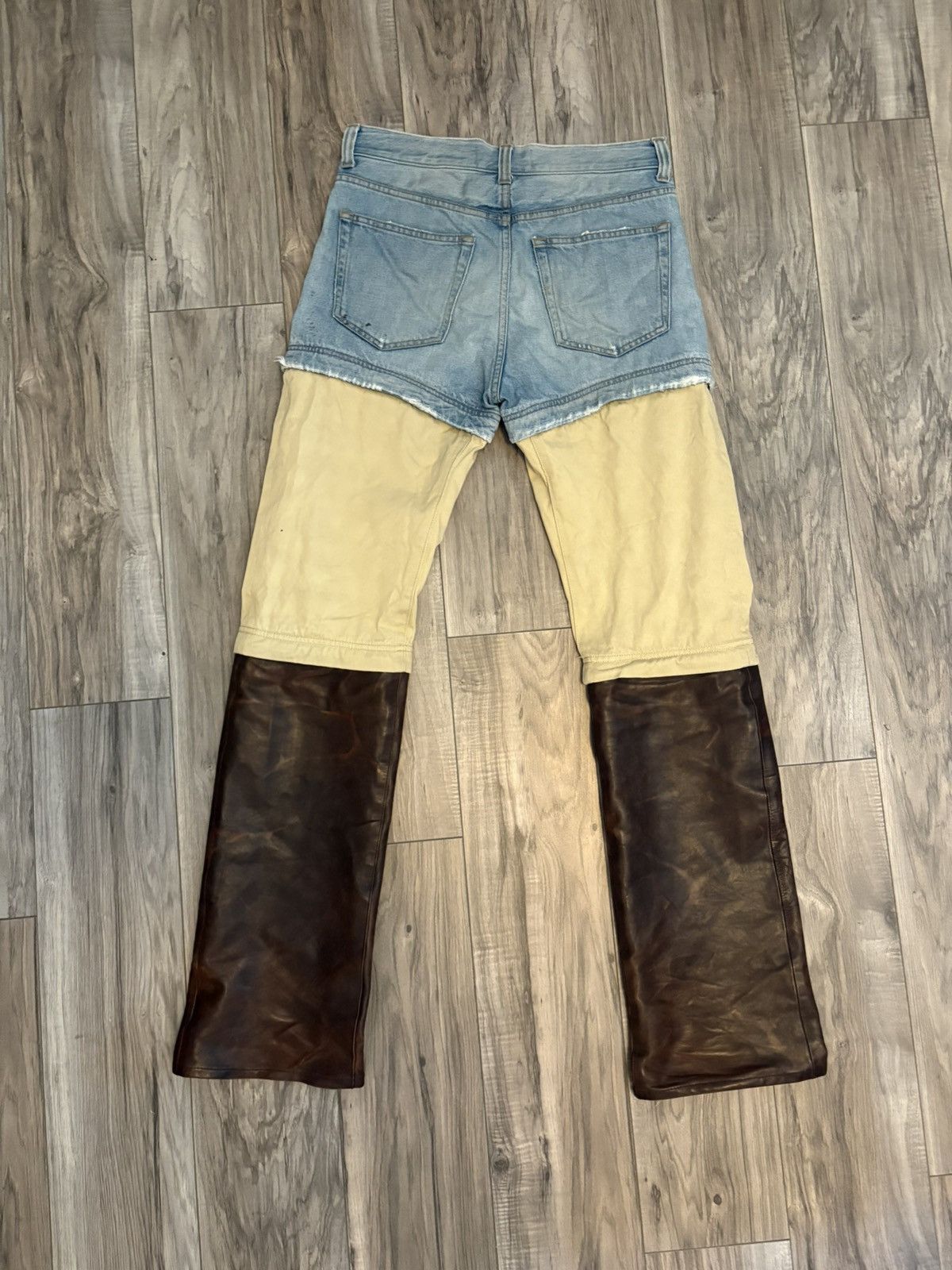 Balenciaga Balenciaga Convertible Leather Denim Size US 30 / EU 46 - 2 Thumbnail