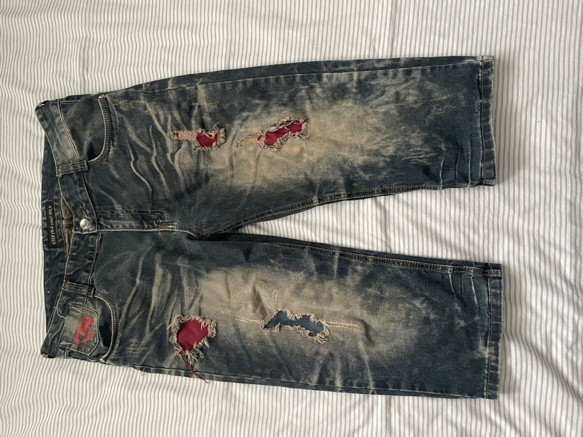 Vintage “Superman” Denim Capris Size US 34 / EU 50 - 1 Thumbnail