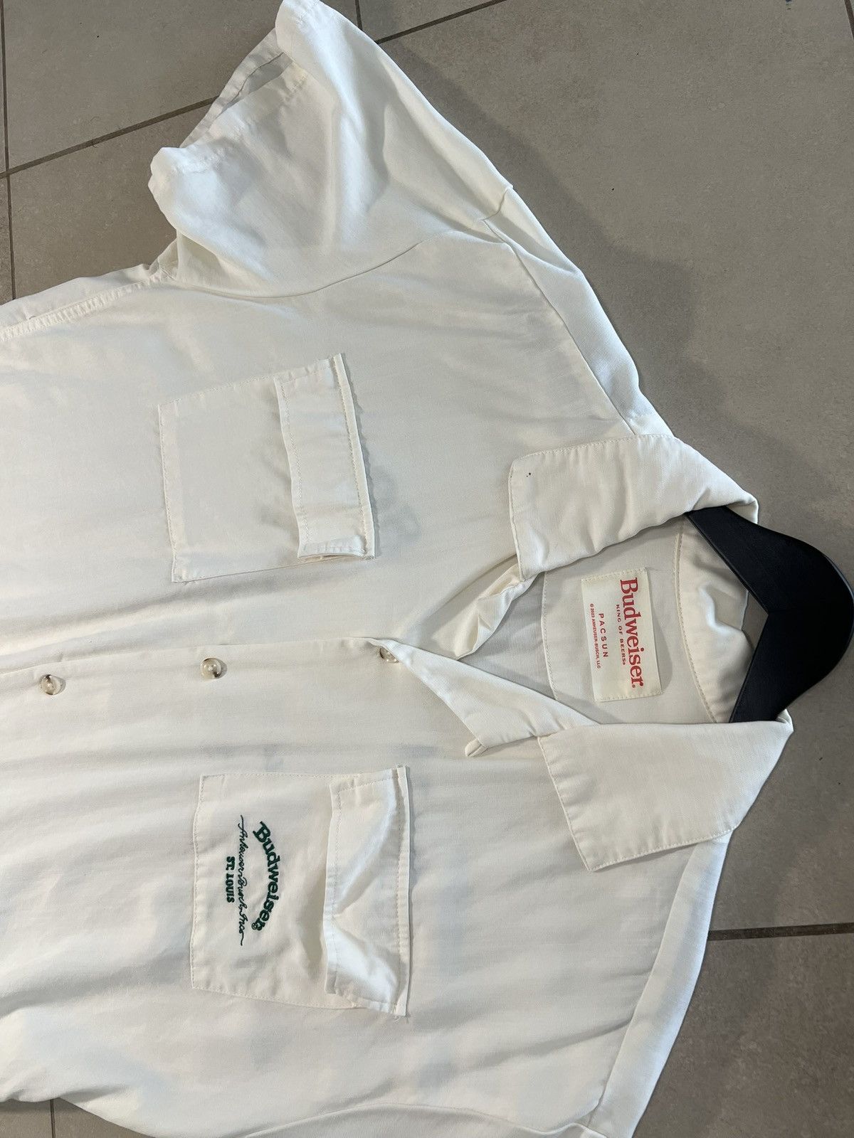 Pacsun Budweiser × PacSun “A & Eagle” White Short‑Sleeve Size US M / EU 48-50 / 2 - 5 Thumbnail