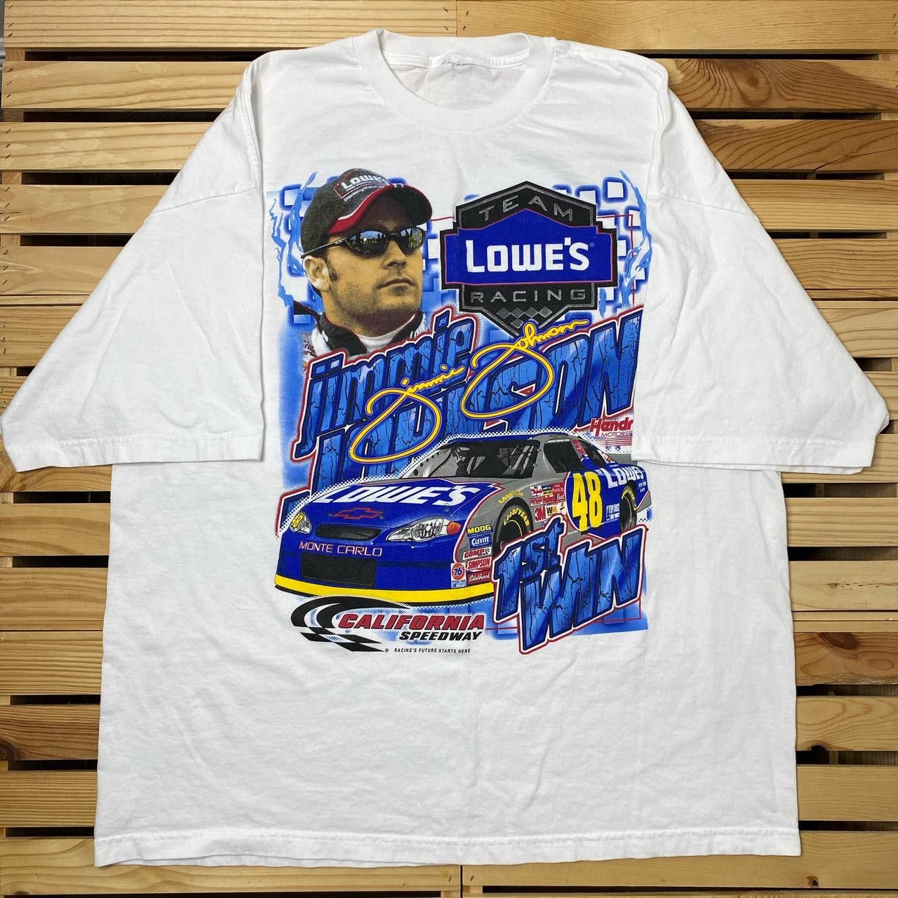 Other Vintage NASCAR x Jimmie Johnson White Racing Tee Size 2XL Size US XXL / EU 58 / 5 - 1 Thumbnail