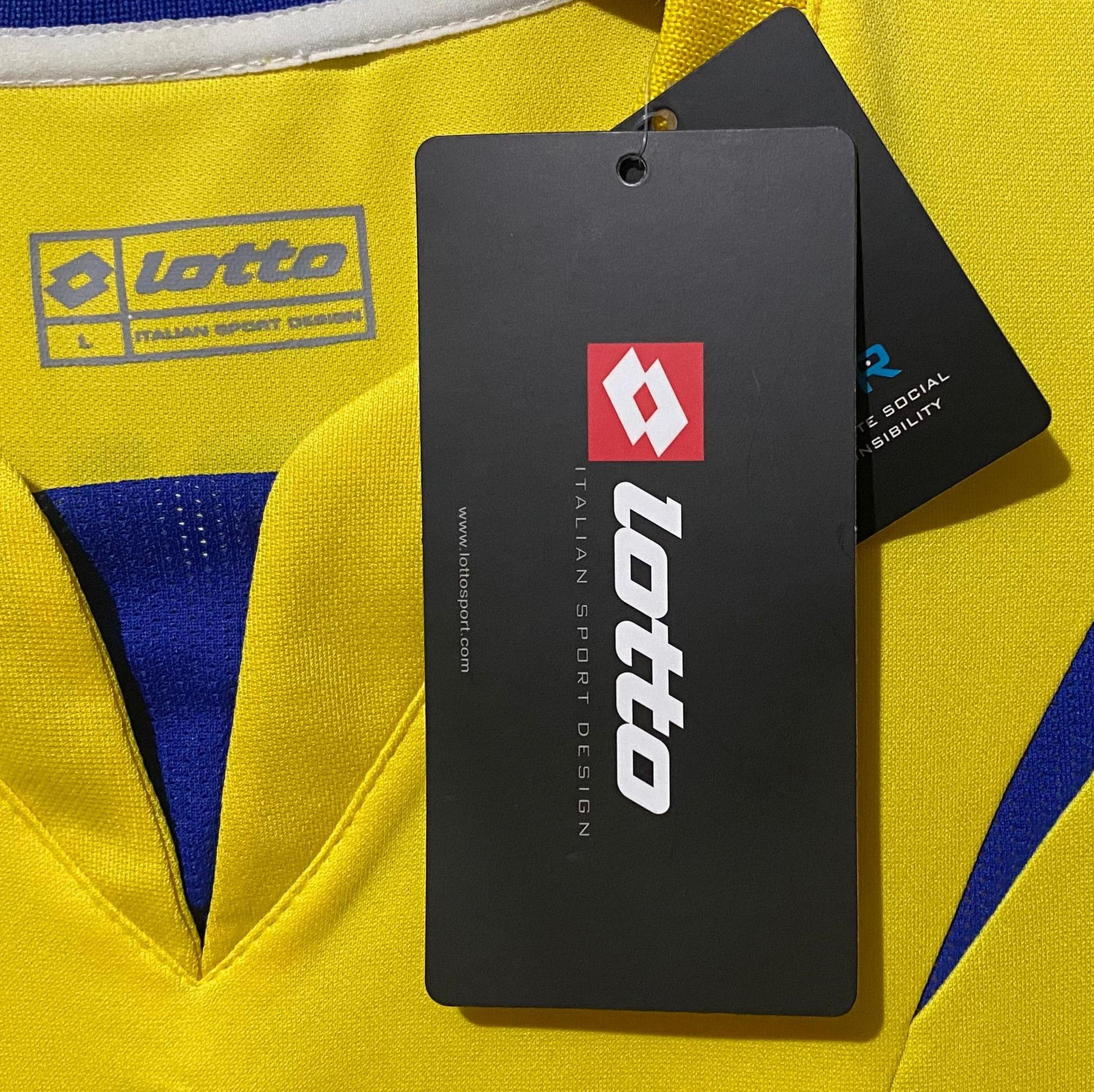 Lotto Sport Ukraine World Cup 2006 Home Jersey Andriy Shevchenko Size US L / EU 52-54 / 3 - 7 Thumbnail