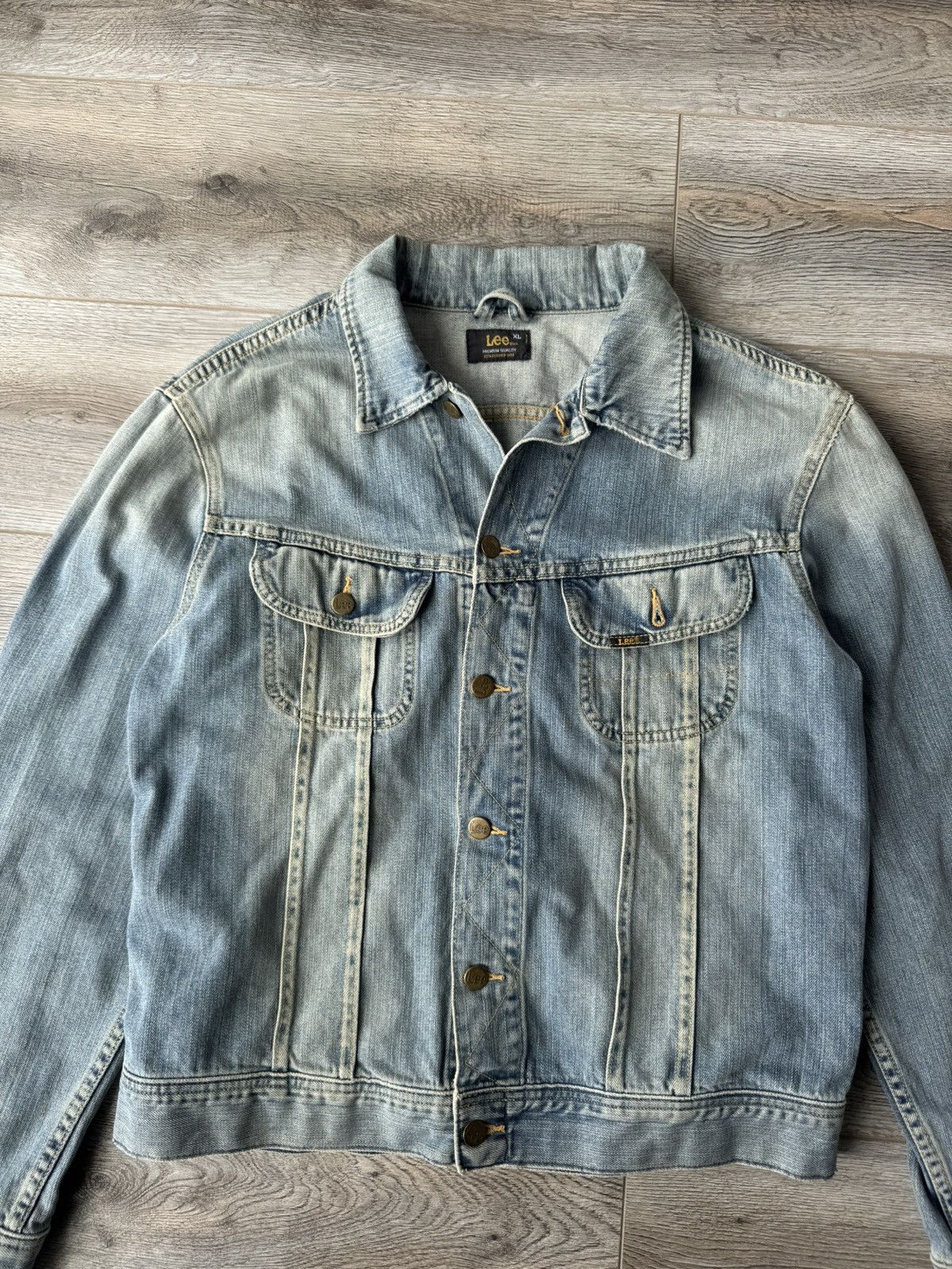 Lee Vintage 90s Lee Denim Cruiser Jacket Size XL / US 12-14 / IT 48-50 - 3 Thumbnail