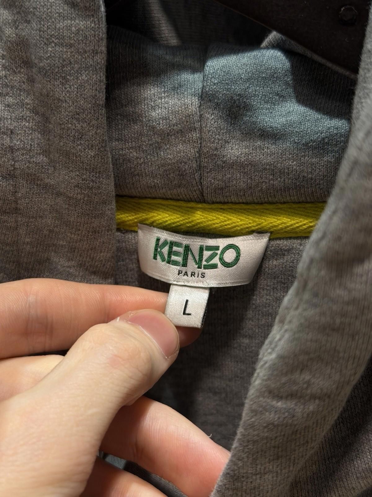 Kenzo Kenzo Sweater “Tiger Face” Large 100% Authentic Grey Yellow Size L / US 10 / IT 46 - 10 Thumbnail