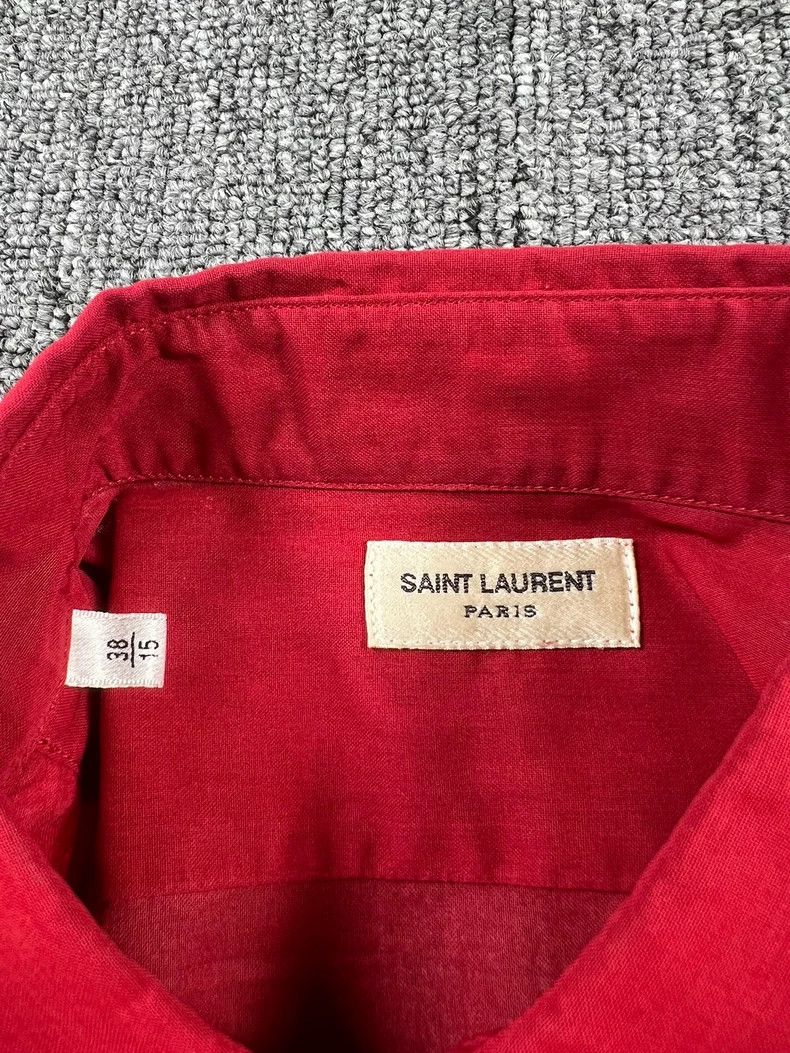 Yves Saint Laurent Saint Laurent size 38 13ss first year organza red organ shi Size US M / EU 48-50 / 2 - 3 Thumbnail