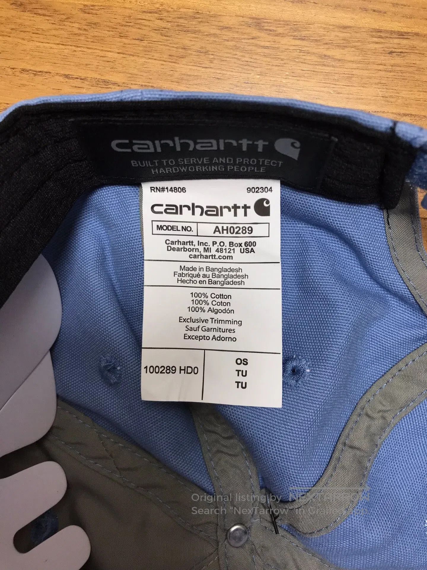 Carhartt Carhartt 100289 HD0 Baseball Cap. Size ONE SIZE - 8 Thumbnail