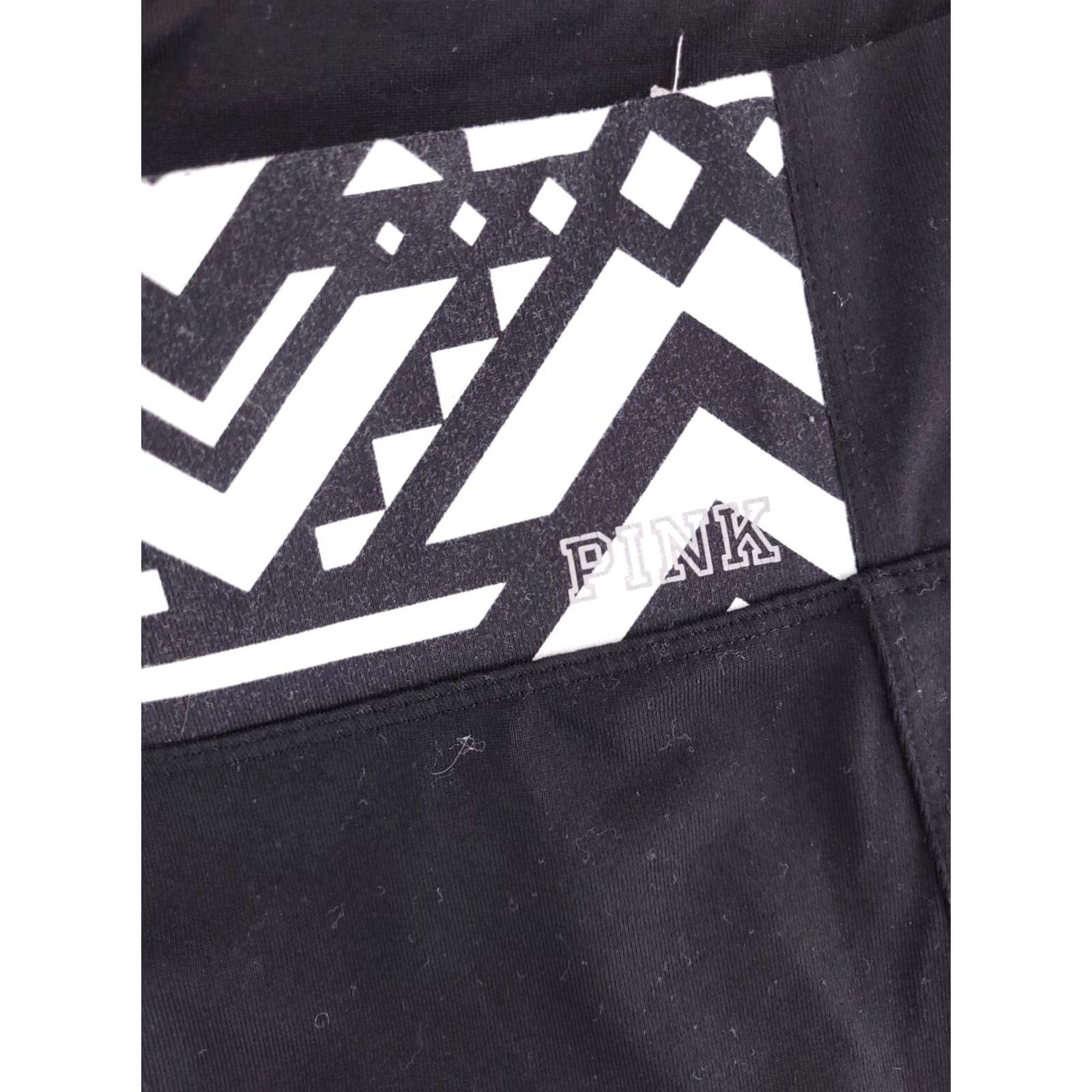 Victoria's Secret Victoria's Secret Yoga Legging Womens M Pull On Stretch Black White Leggings Activewear Size 32" / US 10 / IT 46 - 3 Thumbnail