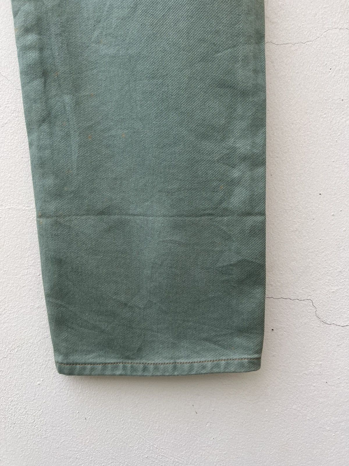 Marithe + Francois Girbaud Vintage 90s MFG Sun Fade Green Denim Baggy Jeans Size US 32 / EU 48 - 19 Thumbnail
