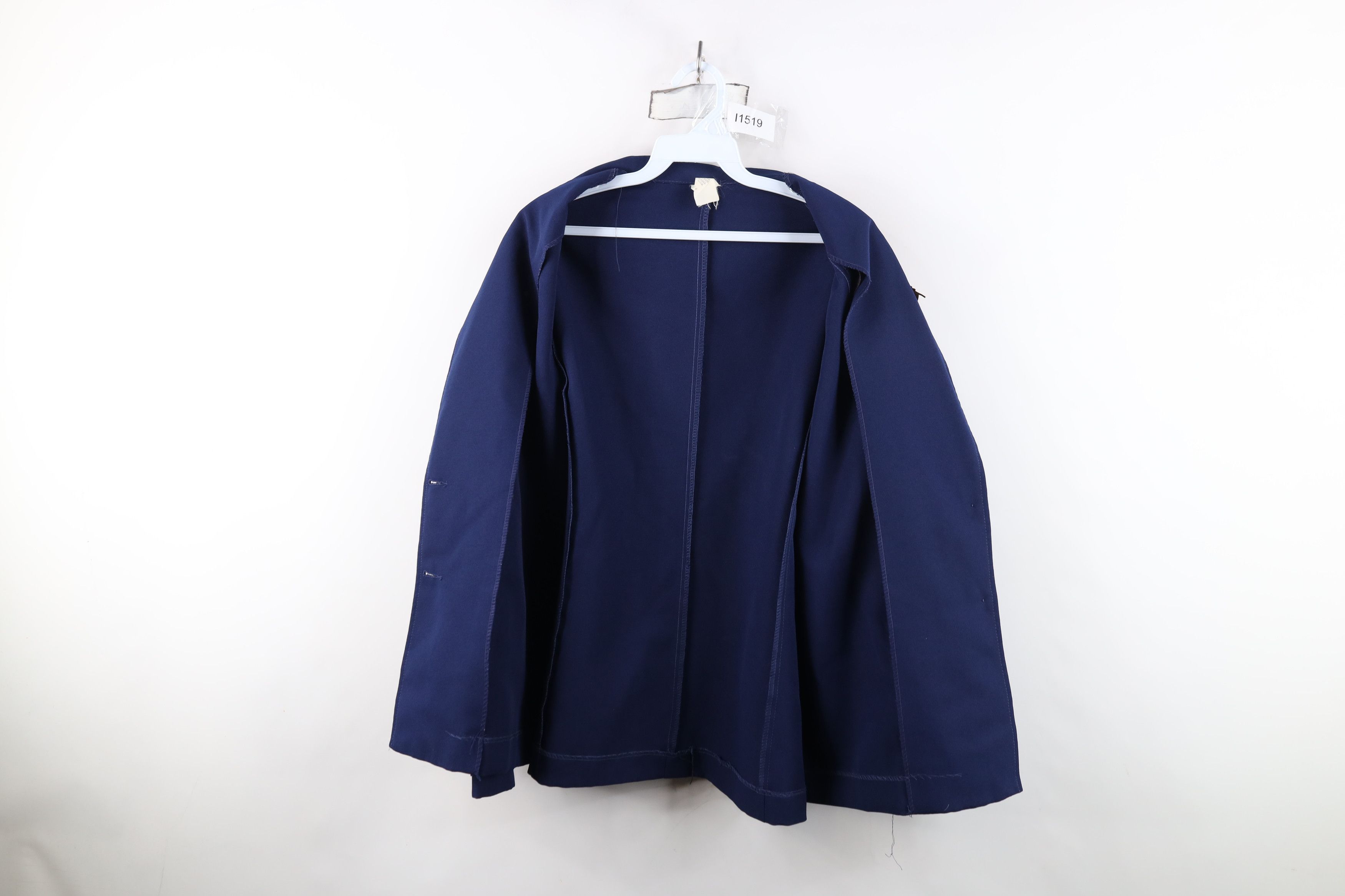 Vintage Vintage 70s Streetwear Suit Coat Blazer Jacket Navy Blue USA Size XXL / US 16-18 / IT 52-54 - 12 Thumbnail