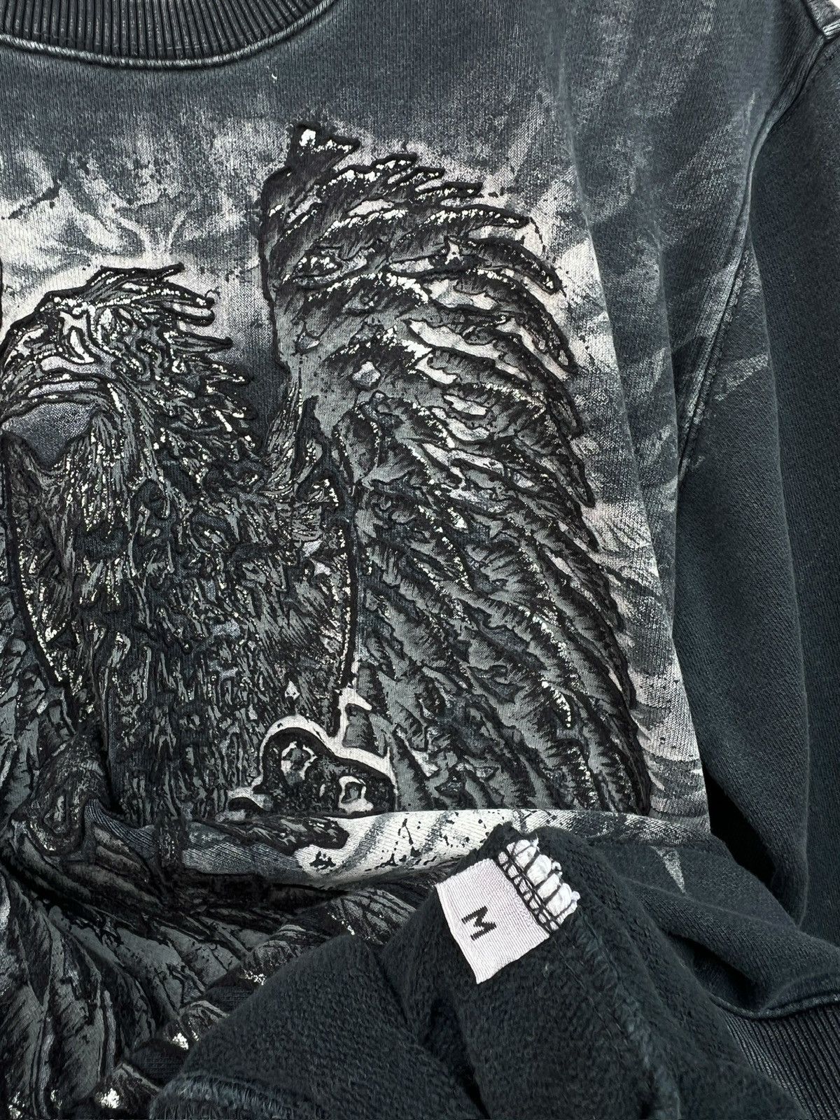 Japanese Brand Eagle Wings Patch Punk Gothic Punk Sweatshirt Size US M / EU 48-50 / 2 - 8 Thumbnail