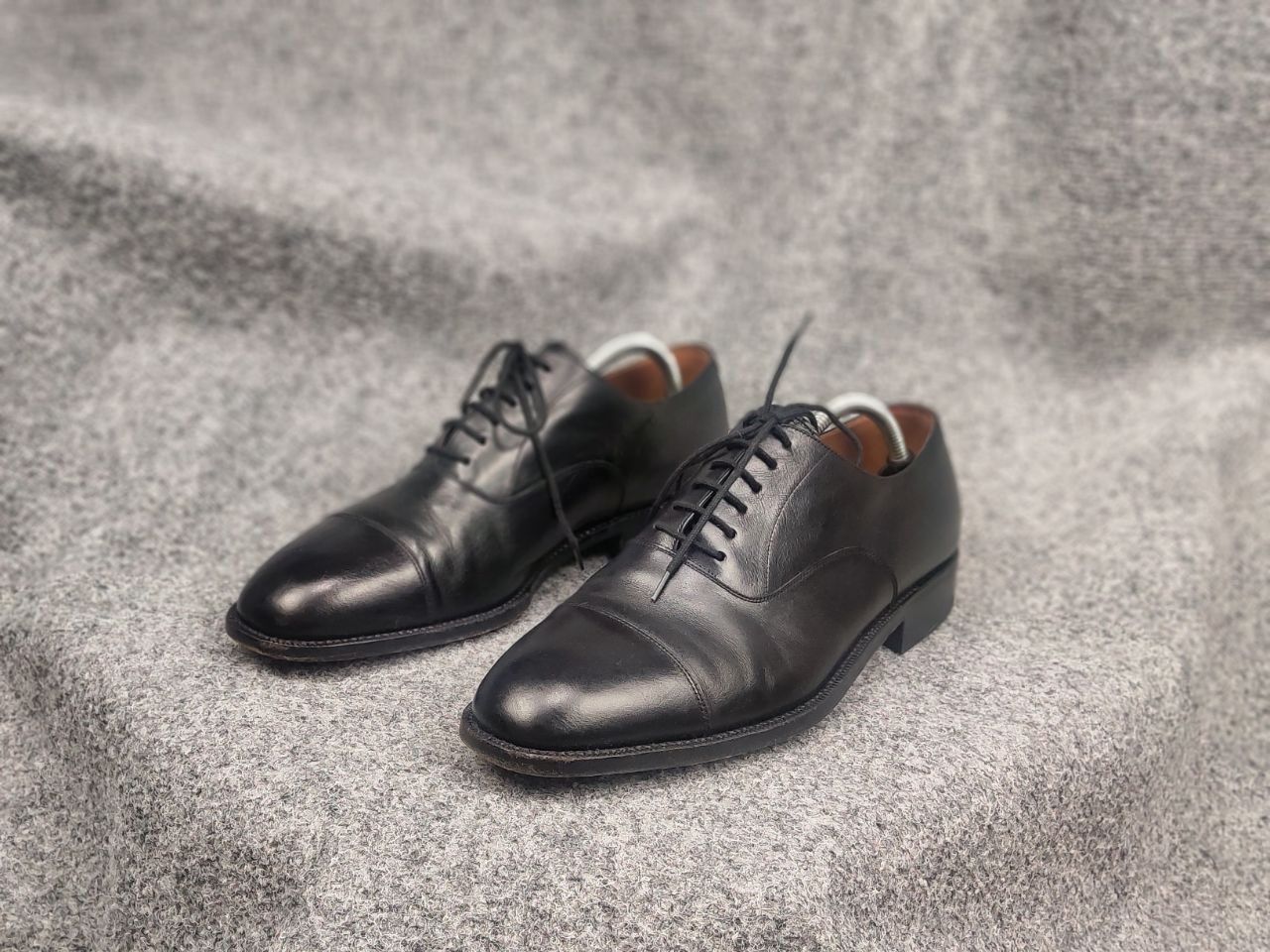 Carmina Carmina Albaladejo Black Calf Leather Cap Toe Oxford shoes Size US 10.5 / EU 43-44 - 7 Thumbnail