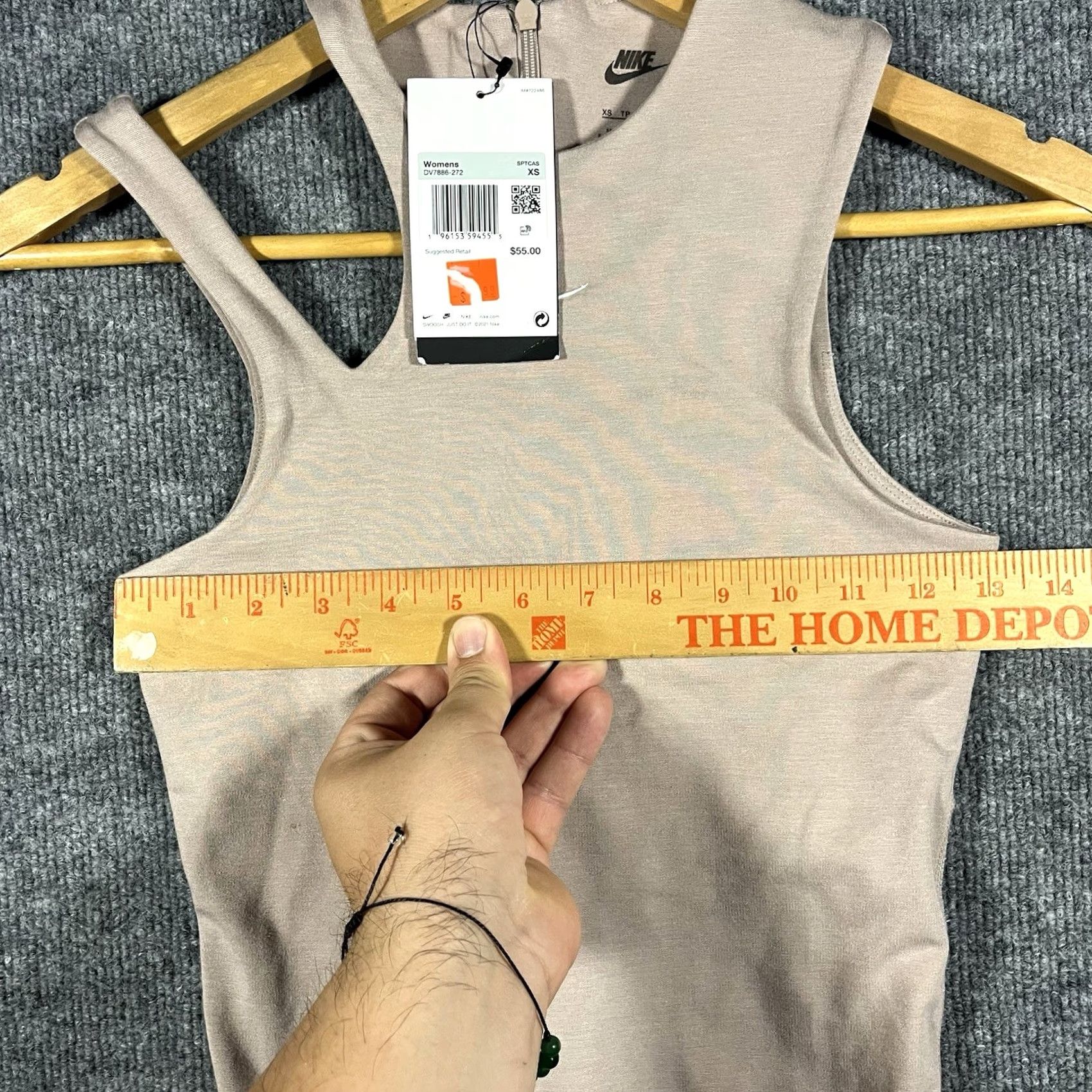 Nike Nike Sportswear Essential Bodysuit Tank Women XS Multicolor Crew Neck Zip Sleeveless Breathable Lightweight Activewear NWT Size XS / US 0-2 / IT 36-38 - 7 Thumbnail