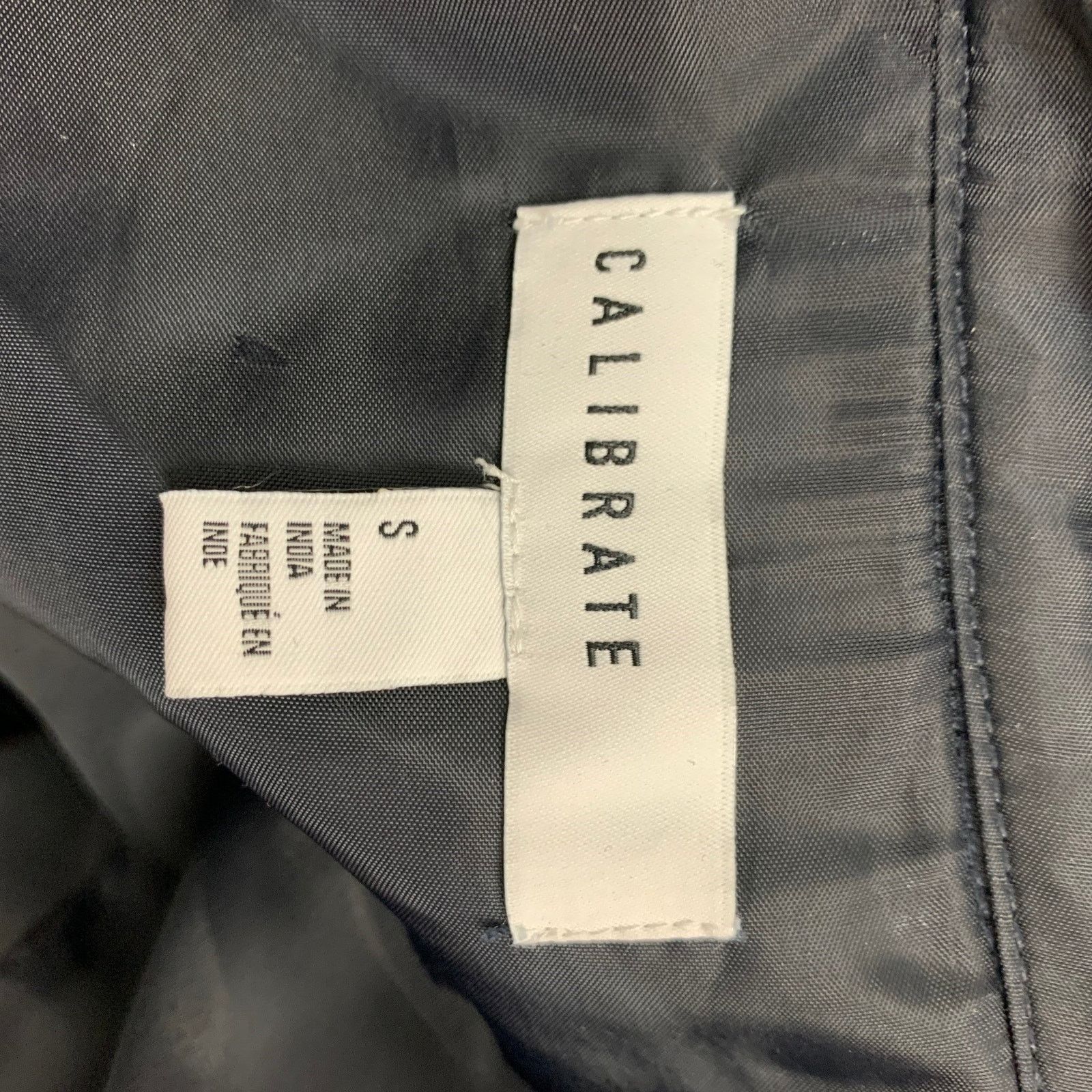 Calibrate CALIBRATE S Navy Grey Chalkstripe Wool Blend Snaps Jacket Size US S / EU 44-46 / 1 - 6 Thumbnail