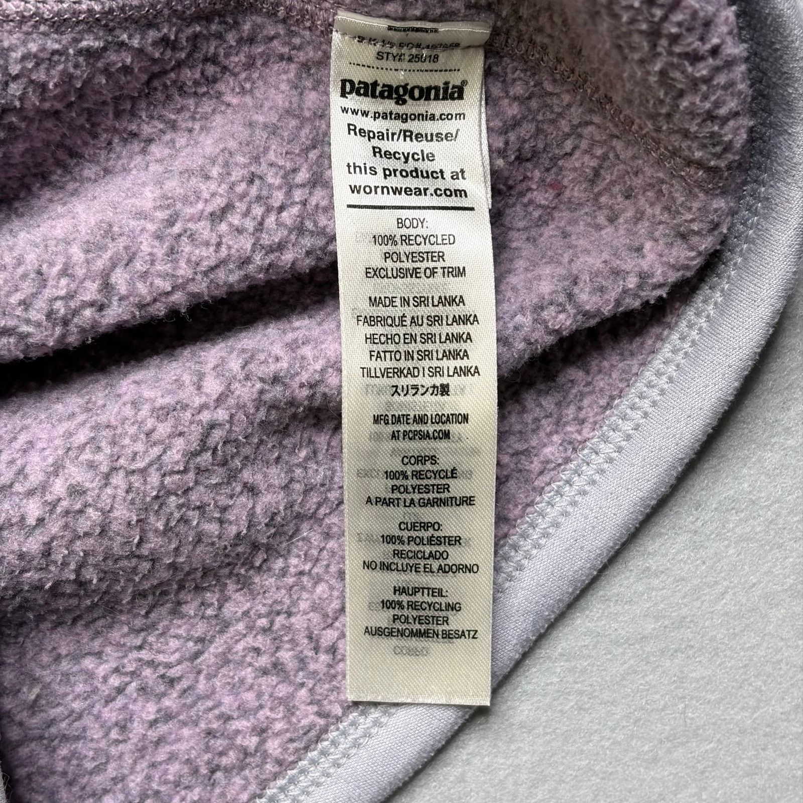 Patagonia Patagonia Better Sweater 1/4 Zip Fleece Womens S Purple Size S / US 4 / IT 40 - 7 Thumbnail