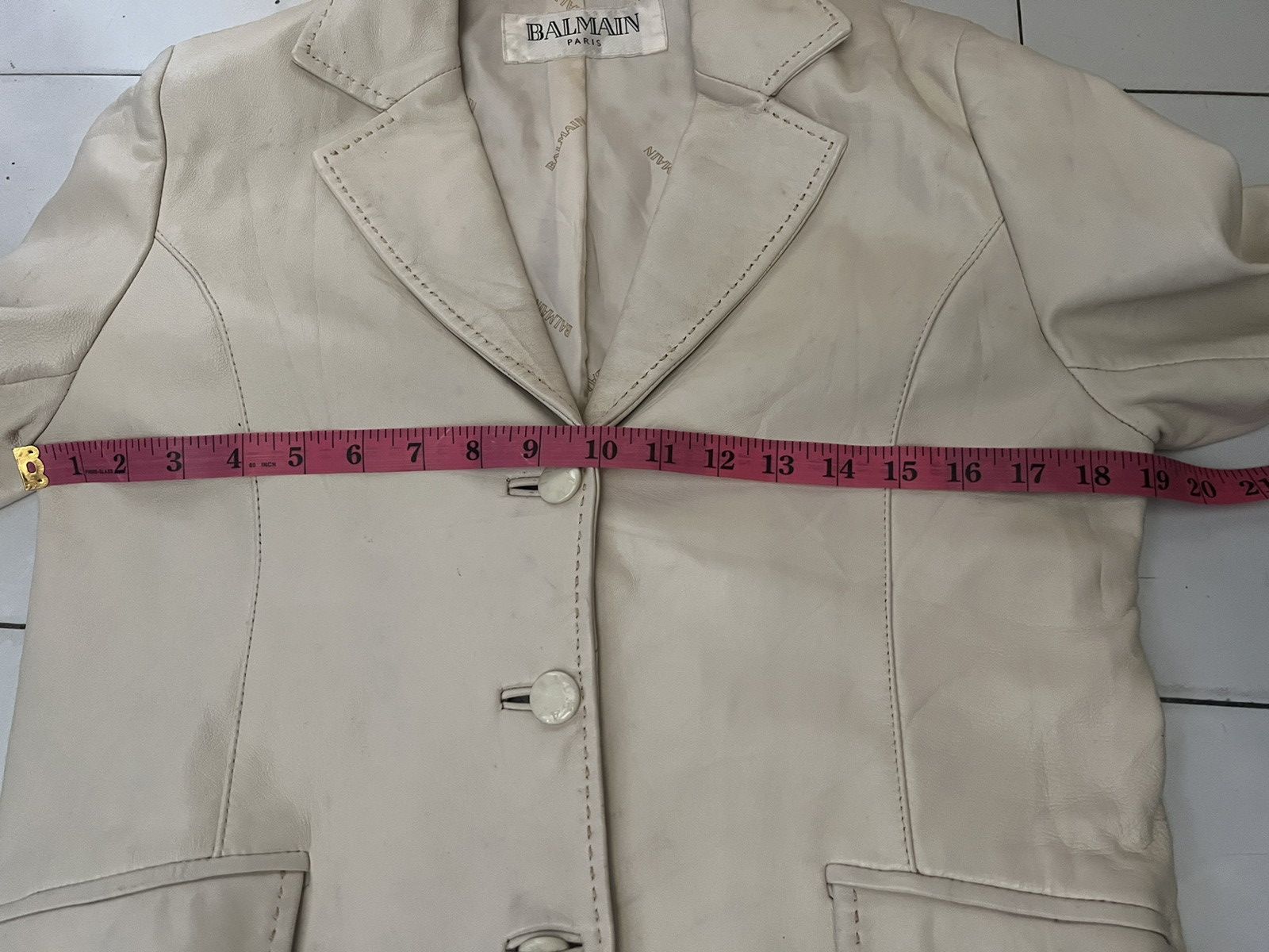 Balmain Nice🔥 Balmain vintage leather jacket single breasted Size US M / EU 48-50 / 2 - 10 Thumbnail
