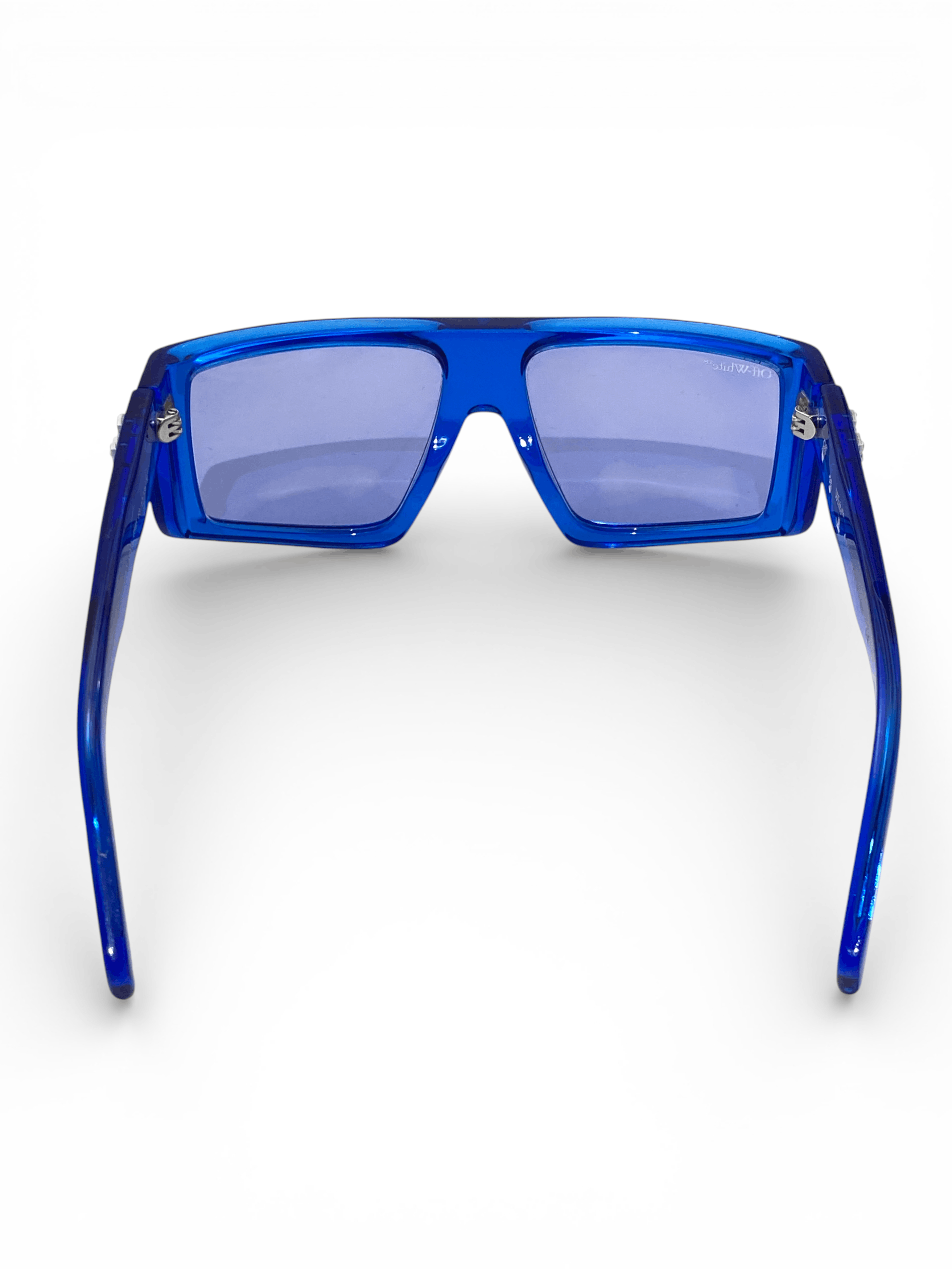 Off-White OFF WHITE Arrows Logo Alps Oversized Square Blue Sunglasses Size ONE SIZE - 10 Thumbnail