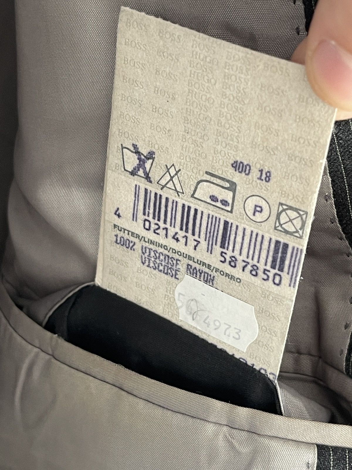 Hugo 🔥Vintage Hugo boss blazer grey classic jacket / sport coat Size 46R - 7 Thumbnail